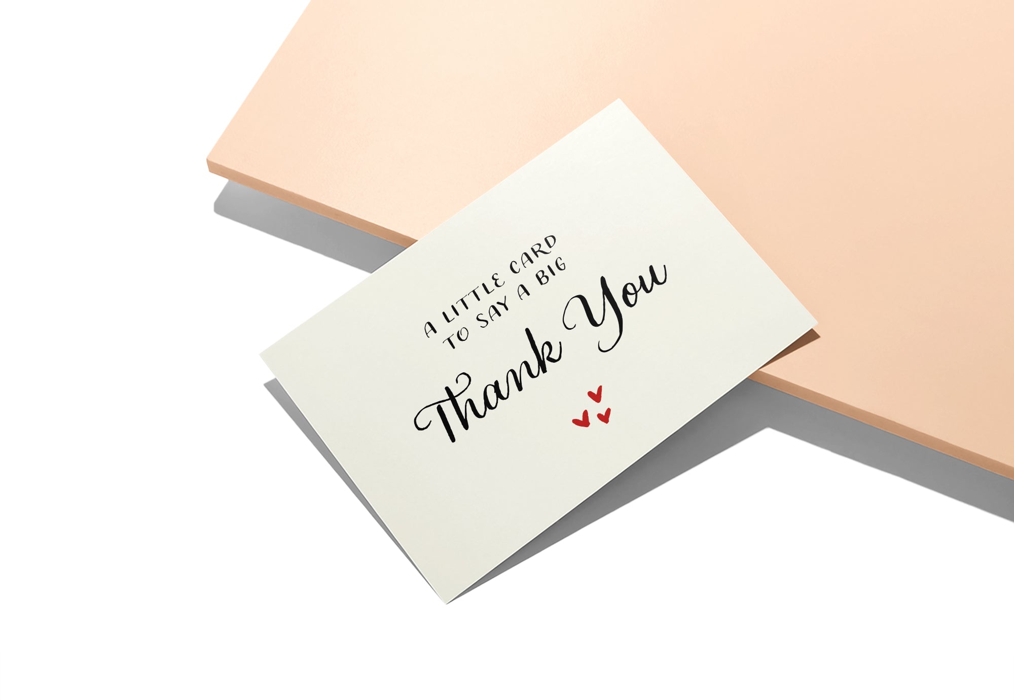A Little Card to Say a Big Thank You Cards, set of 12 with envelopes, Twigs Paper - view 4