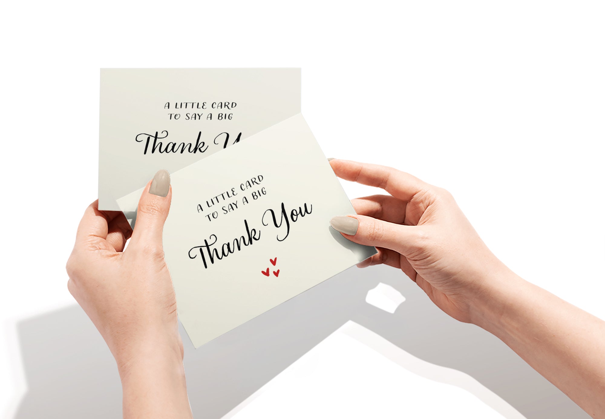A Little Card to Say a Big Thank You Cards, set of 12 with envelopes, Twigs Paper - view 5