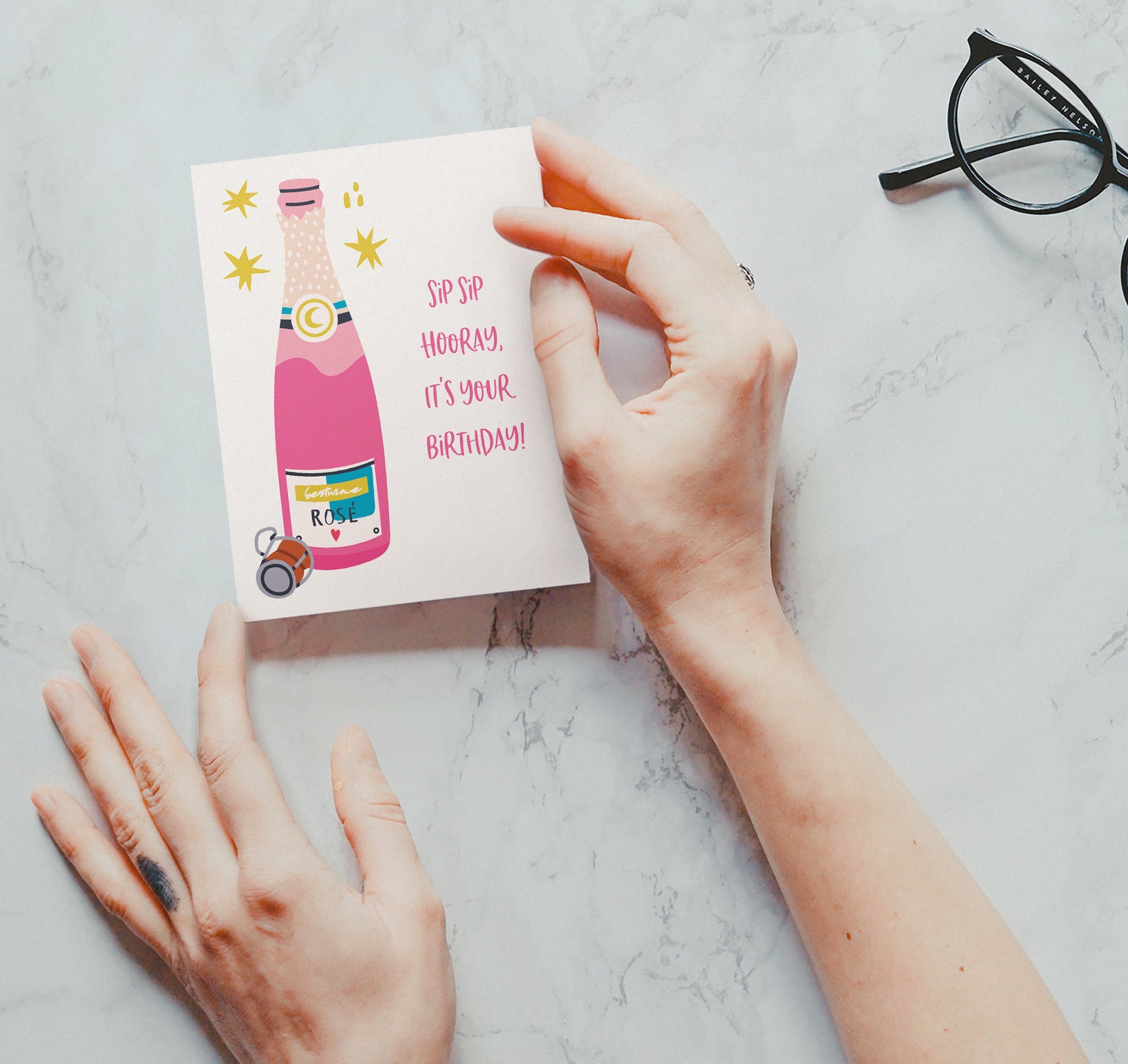 Birthday Bash Funny Birthday Cards with Envelopes - Set of 12