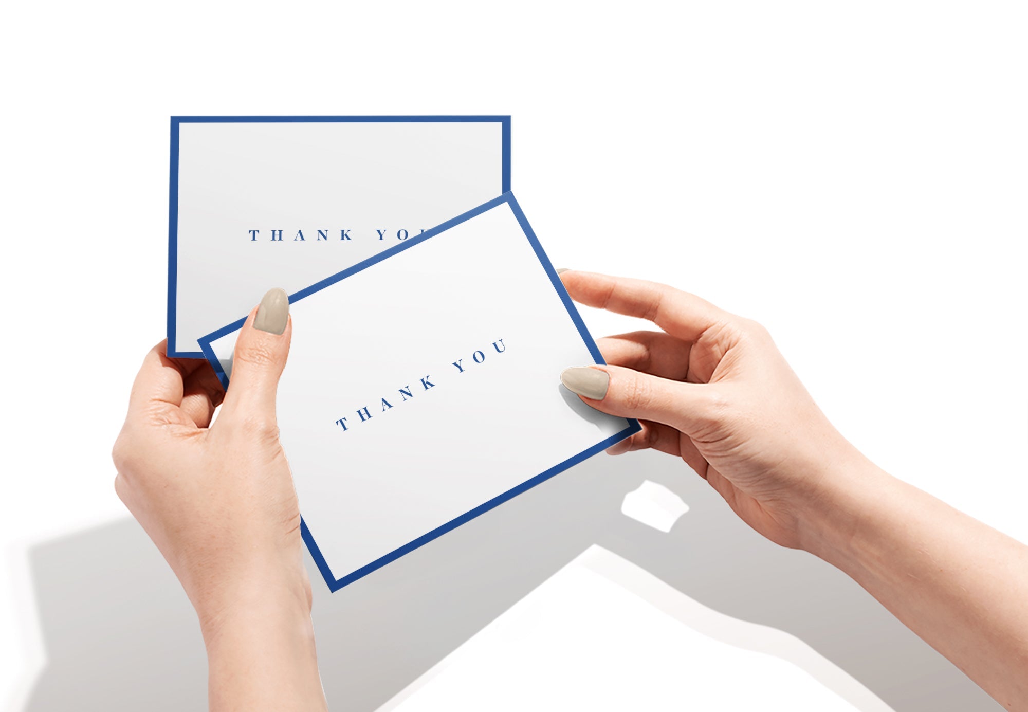 Classic Thank You Greeting Cards, set of 12 with envelopes, Twigs Paper - view 4