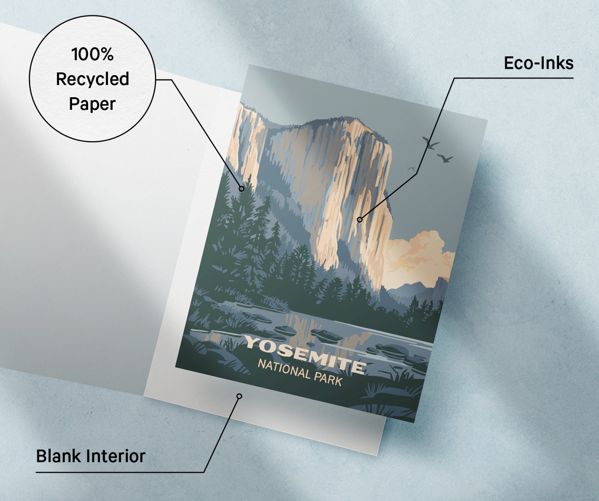 Explore America Vintage National Park Cards with Envelopes - Set of 12