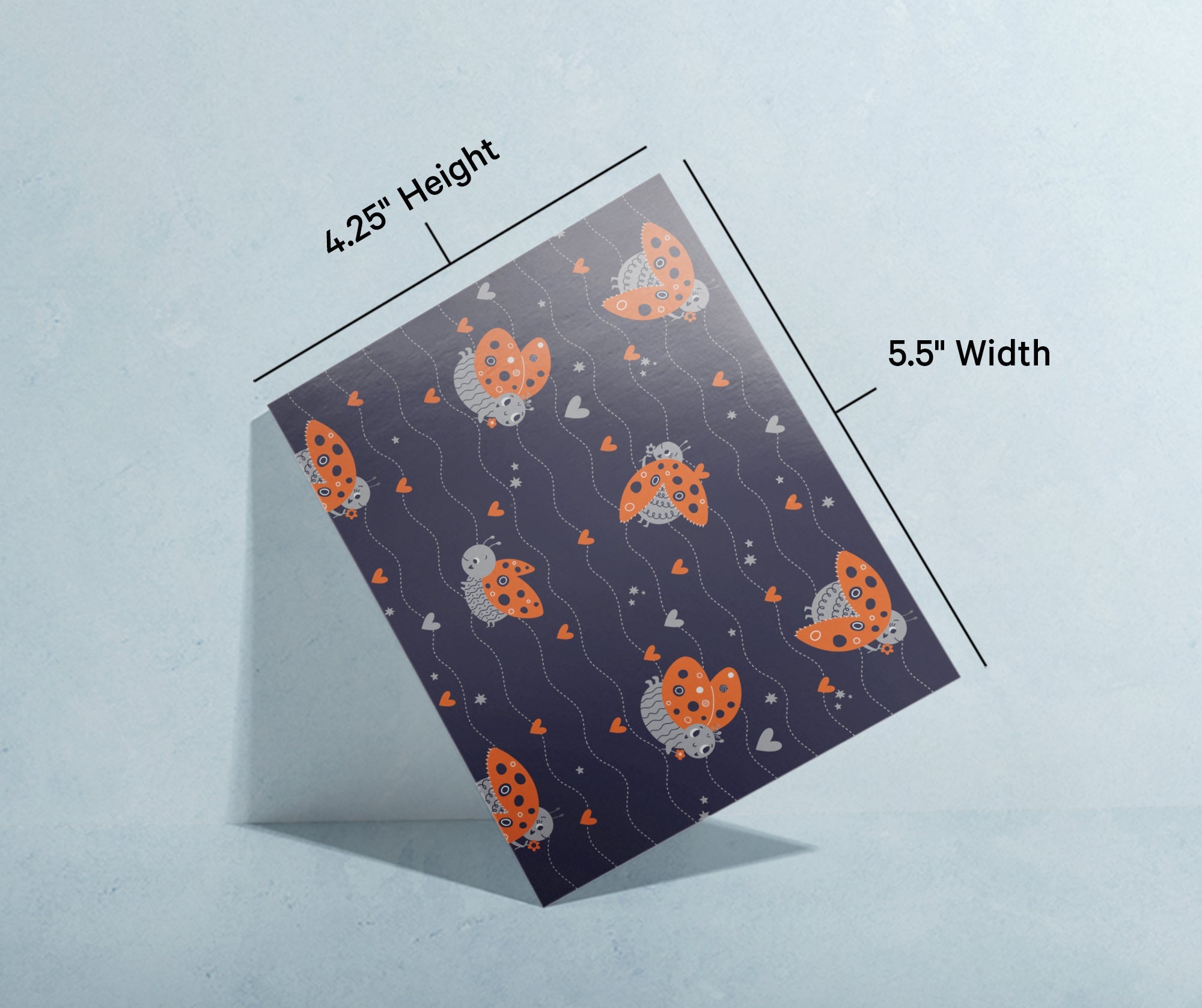 Little Ladybugs Greeting Cards with Envelopes - Set of 12