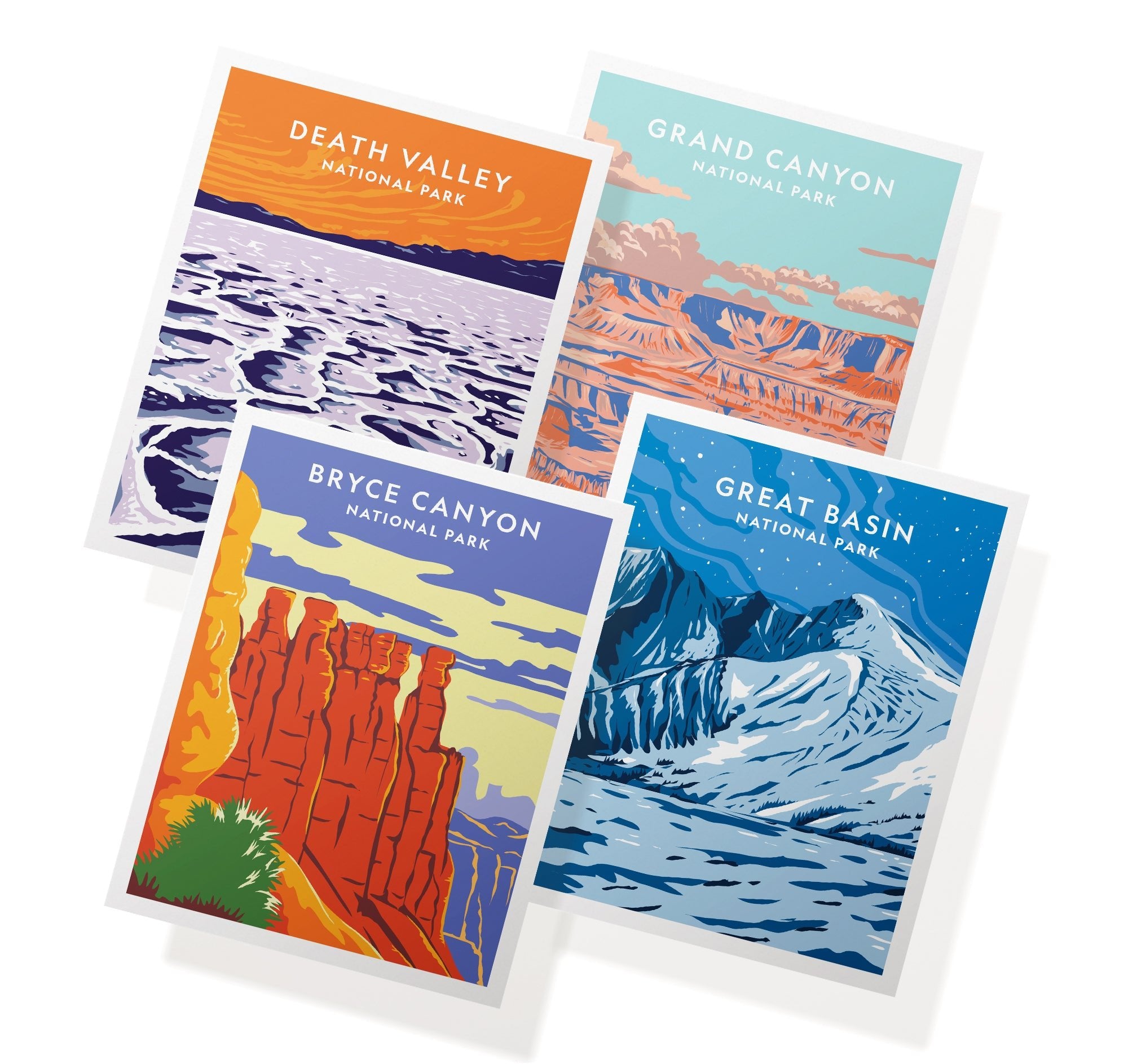 Majestic Landscapes National Park Cards with Envelopes - Set of 12