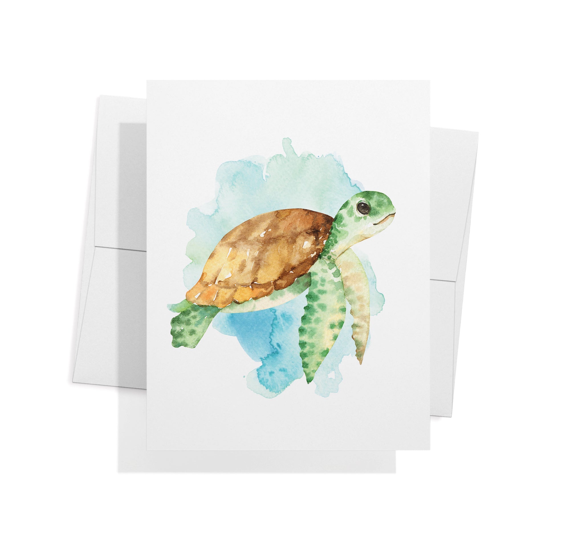 Marine Wonders Ocean Animal Greeting Cards with Envelopes - Set of 12