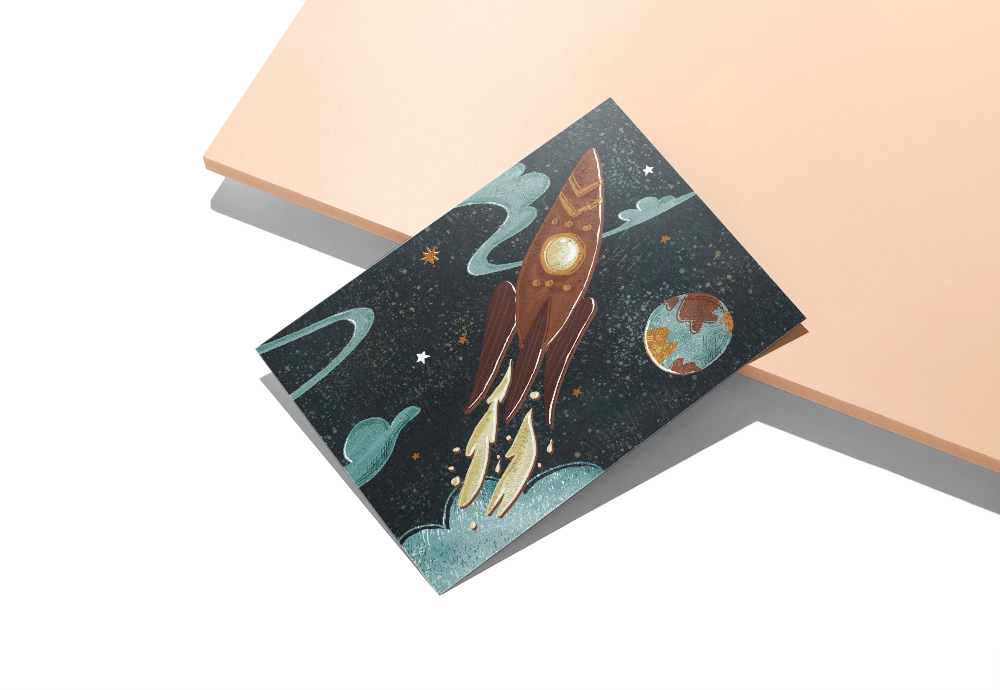 Space Odyssey Outer Space Greeting Cards for Kids with Envelopes - Set of 12