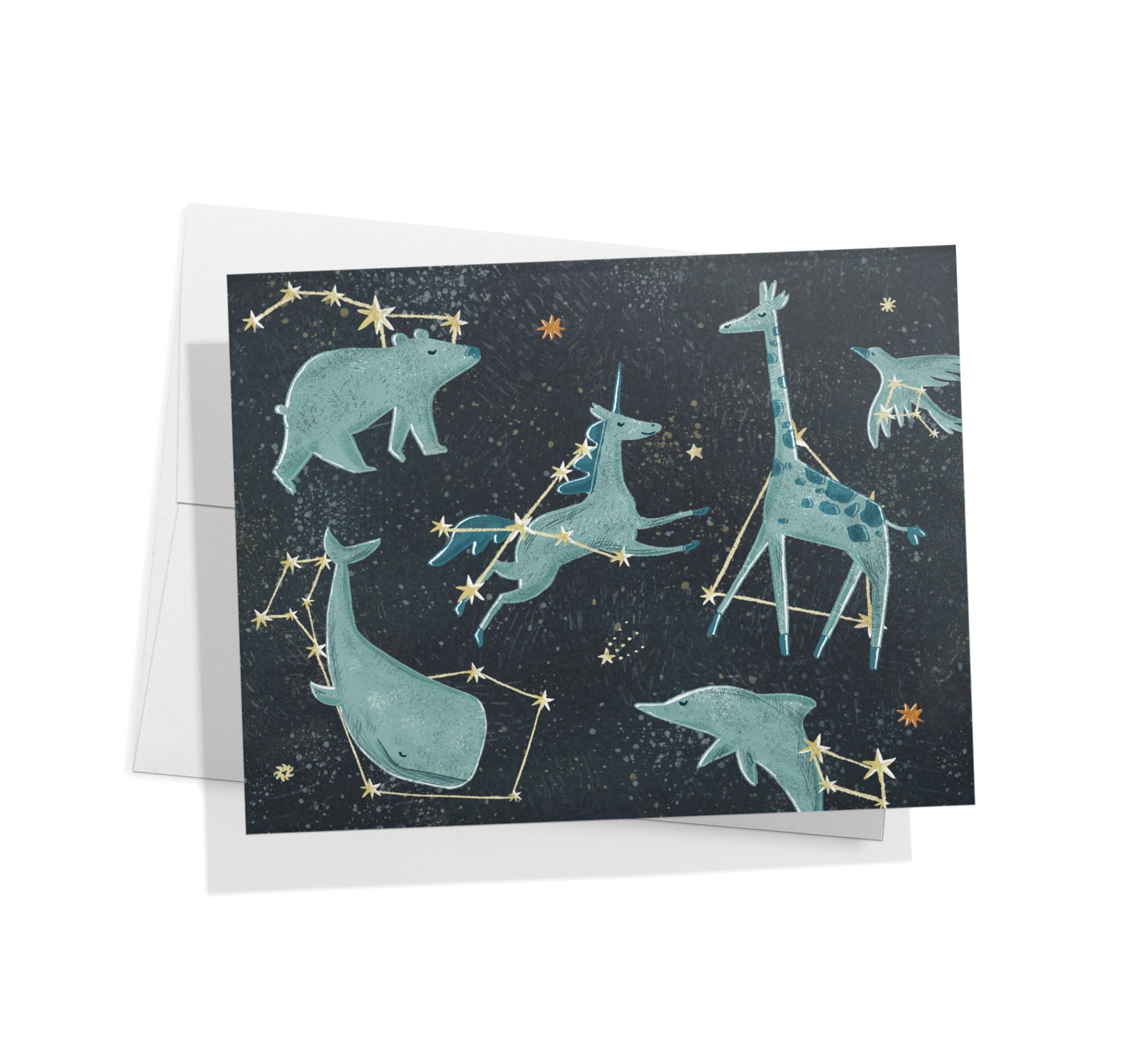 Space Odyssey Outer Space Greeting Cards for Kids with Envelopes - Set of 12