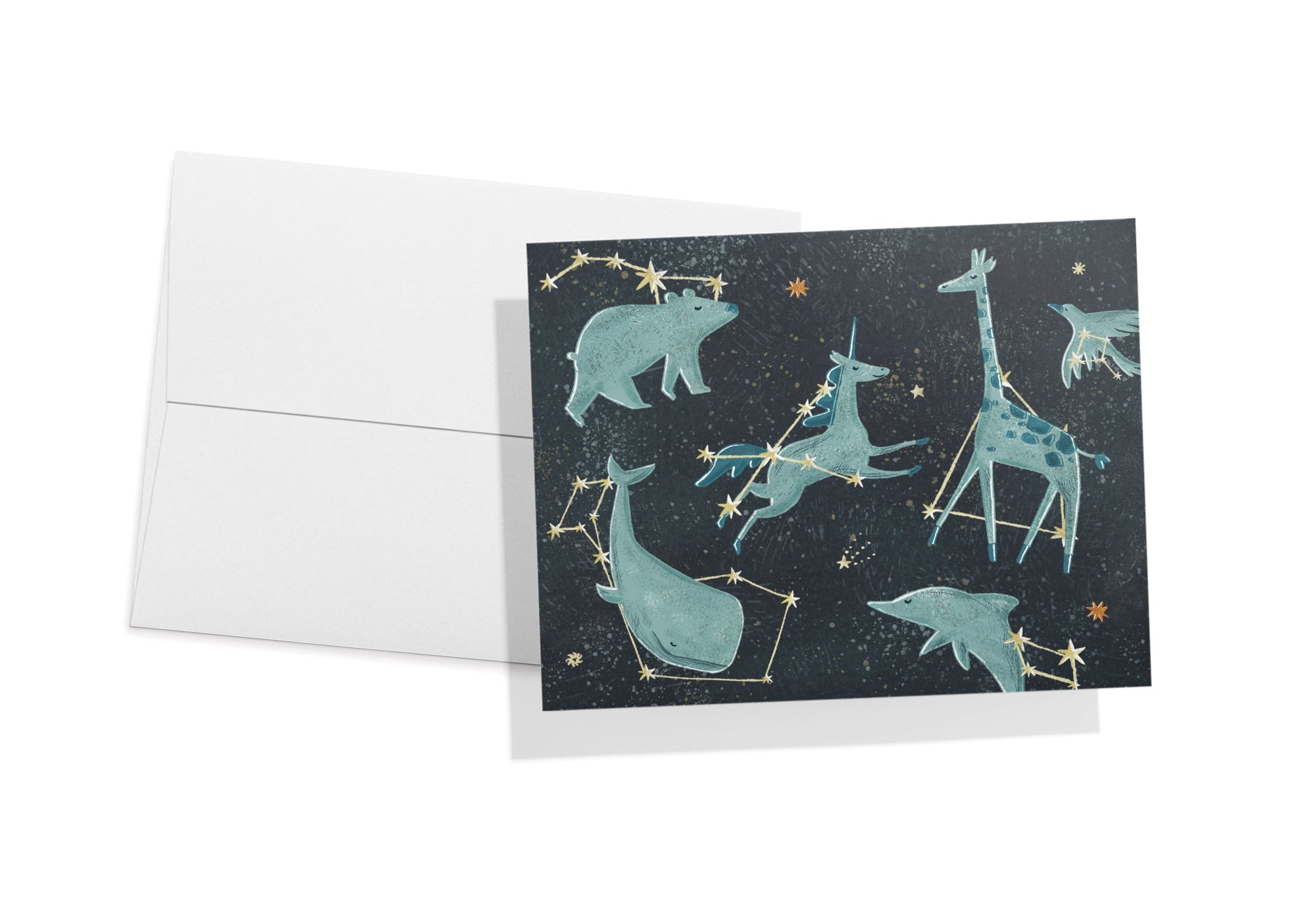 Space Odyssey Outer Space Greeting Cards for Kids with Envelopes - Set of 12