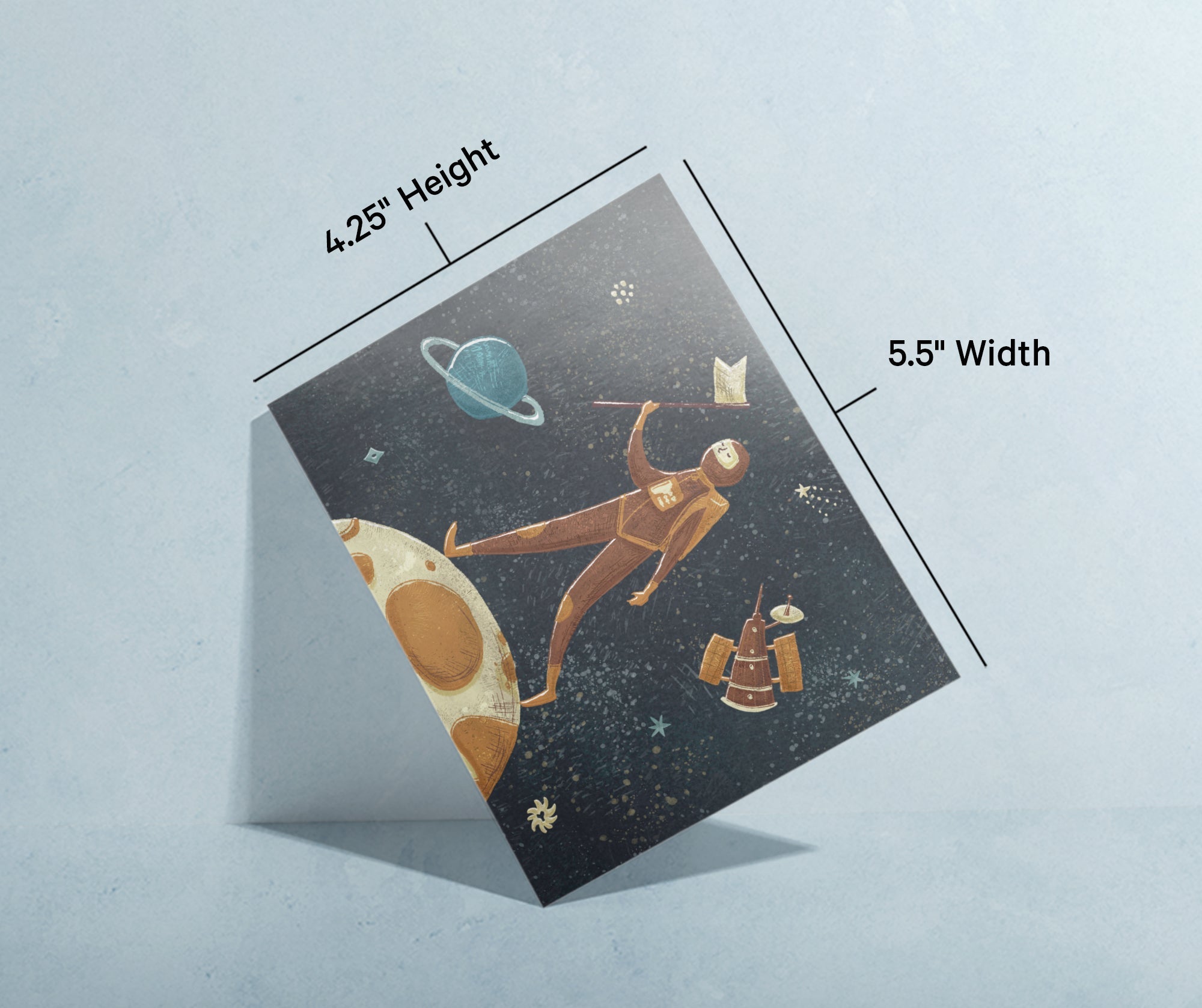 Space Odyssey Outer Space Greeting Cards for Kids with Envelopes - Set of 12