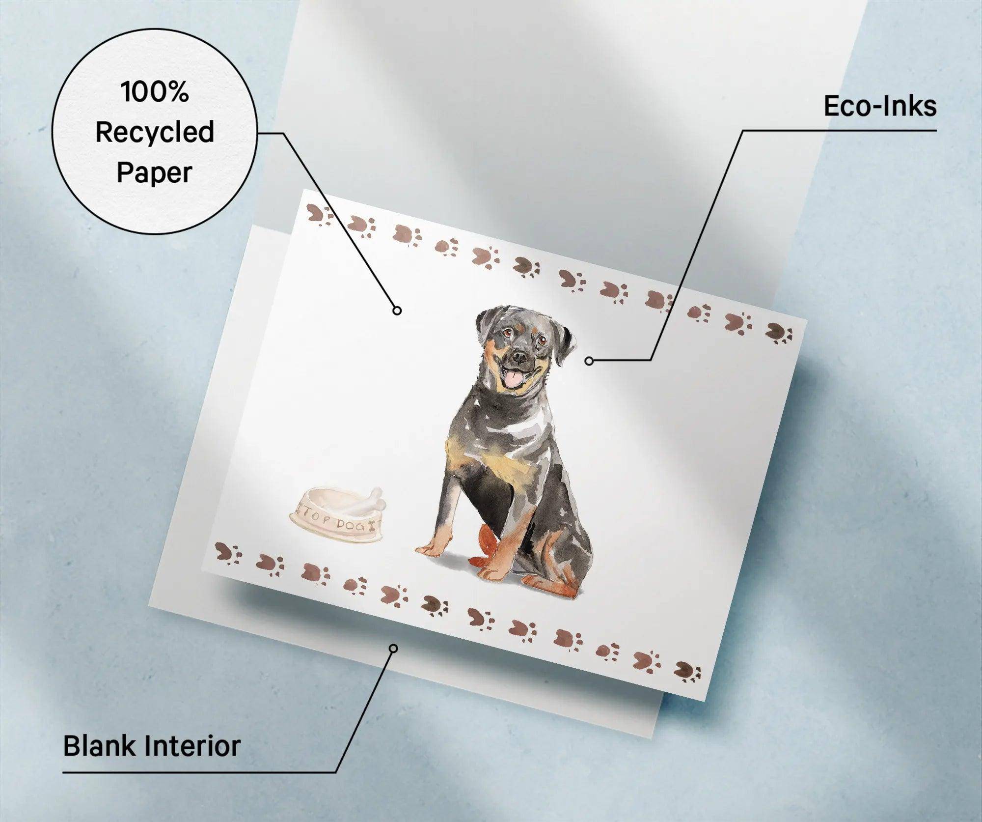 Rottweiler Dog - Physical - Twigs Paper