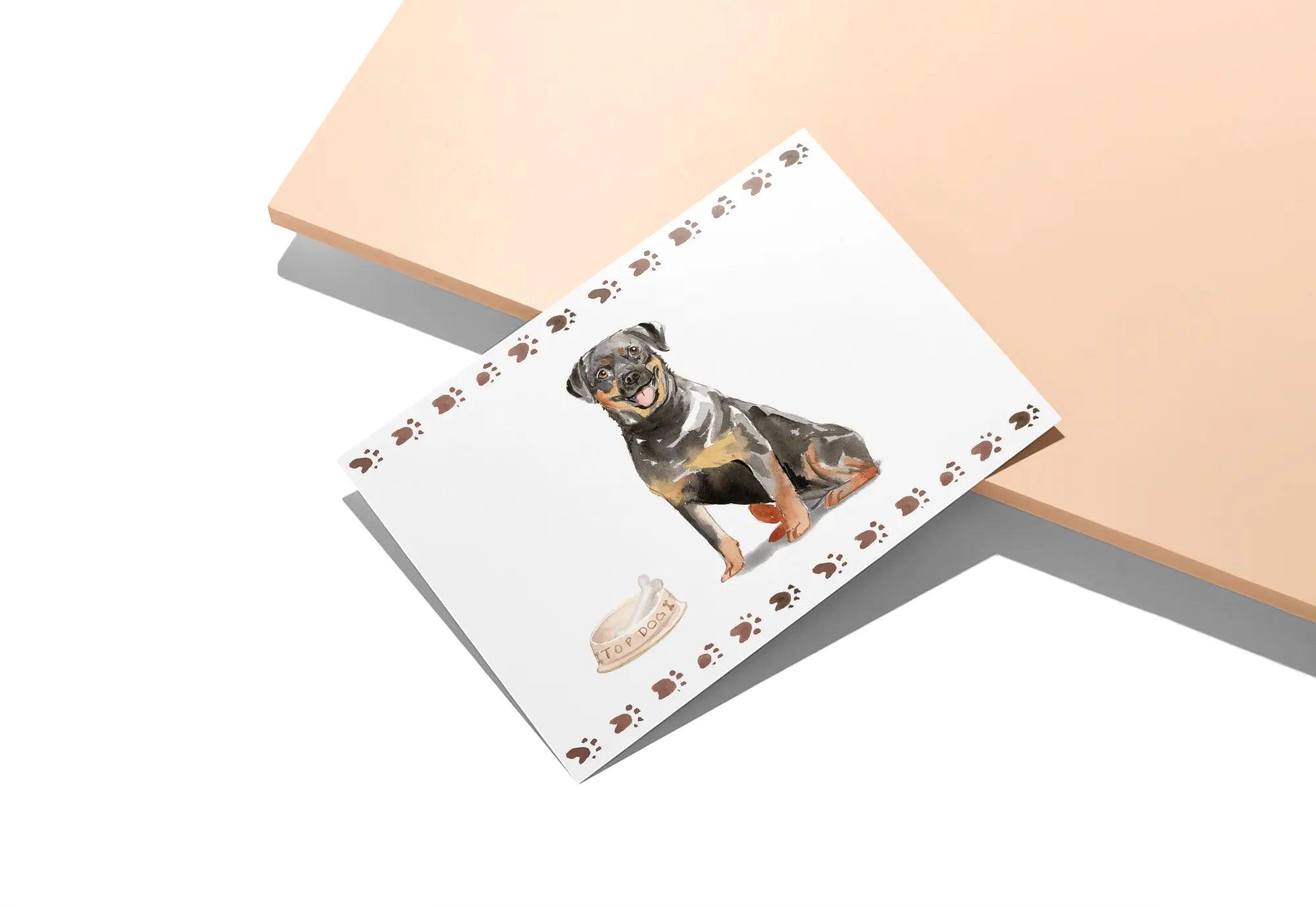 Rottweiler Dog - Physical - Twigs Paper