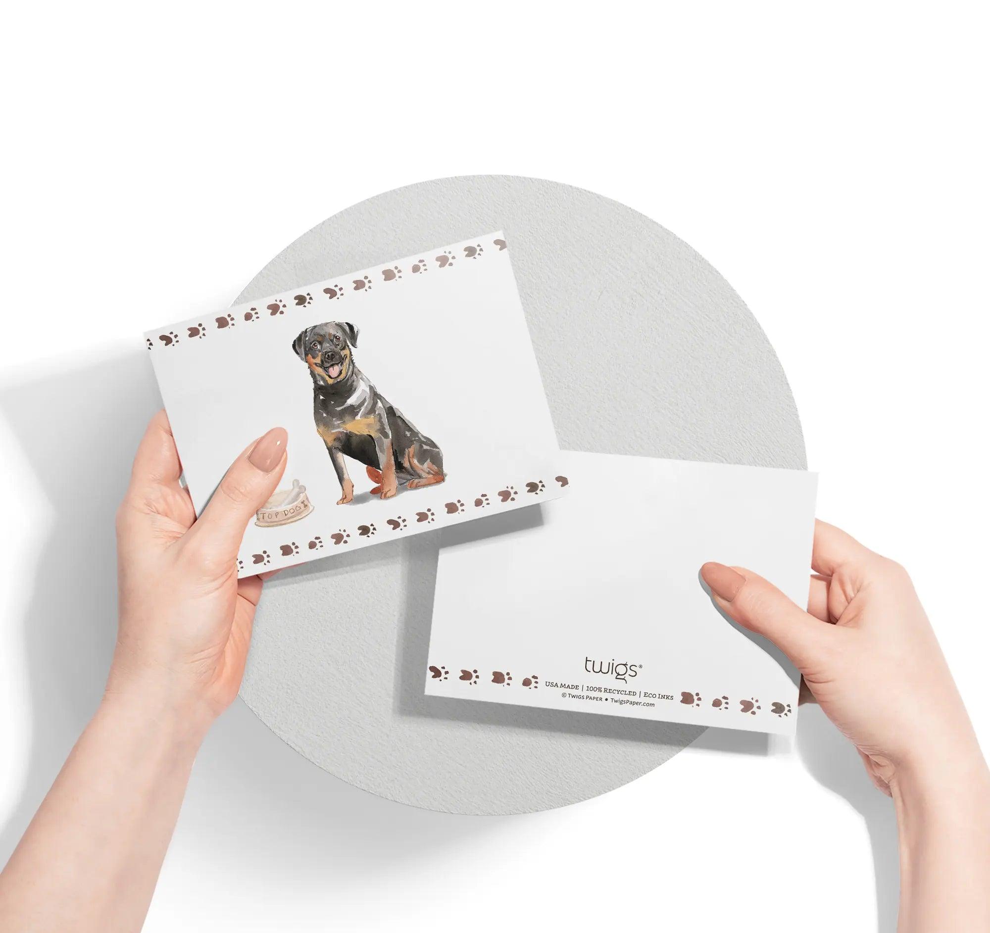 Rottweiler Dog - Physical - Twigs Paper