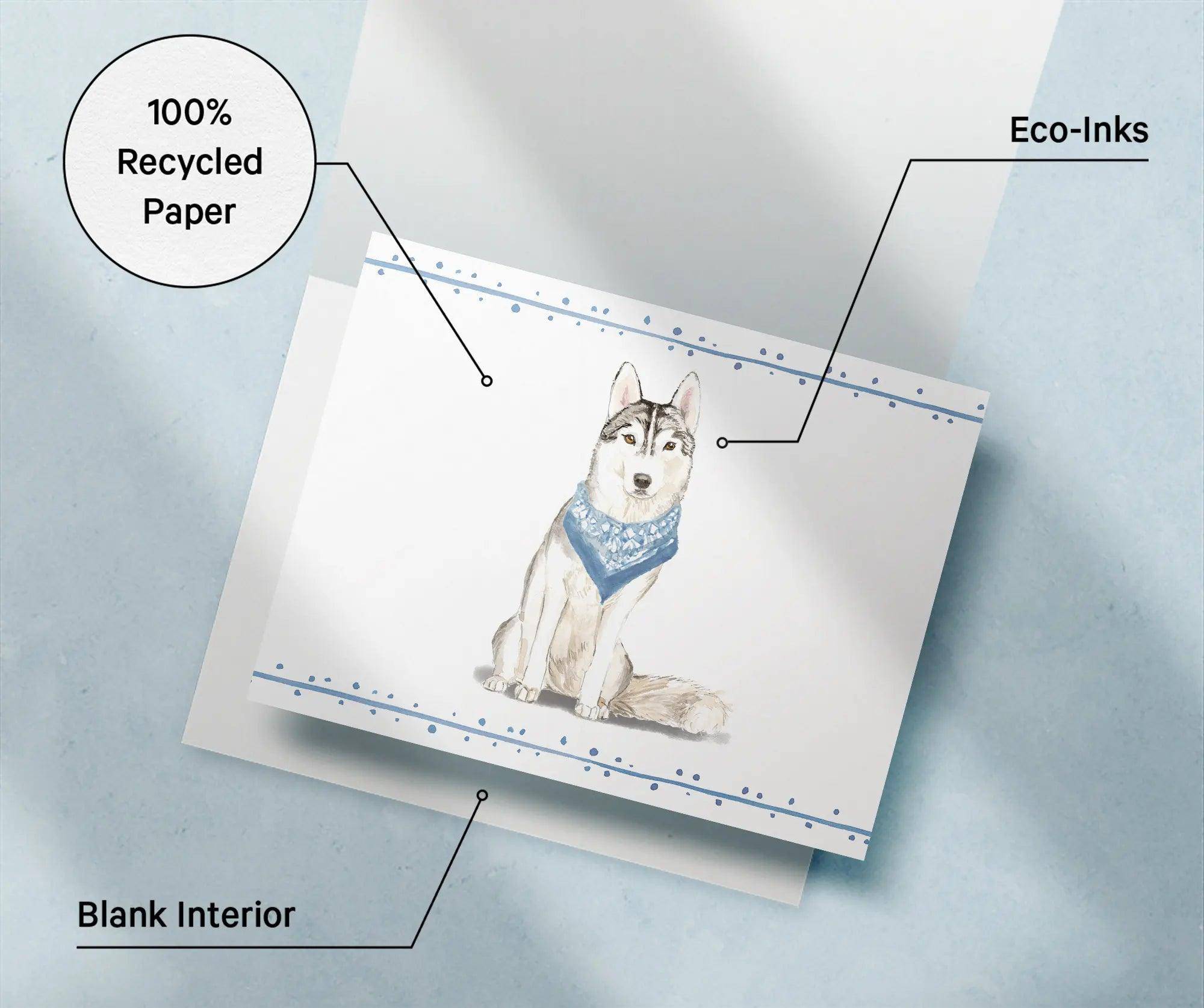 Siberian Husky Dog - Physical - Twigs Paper