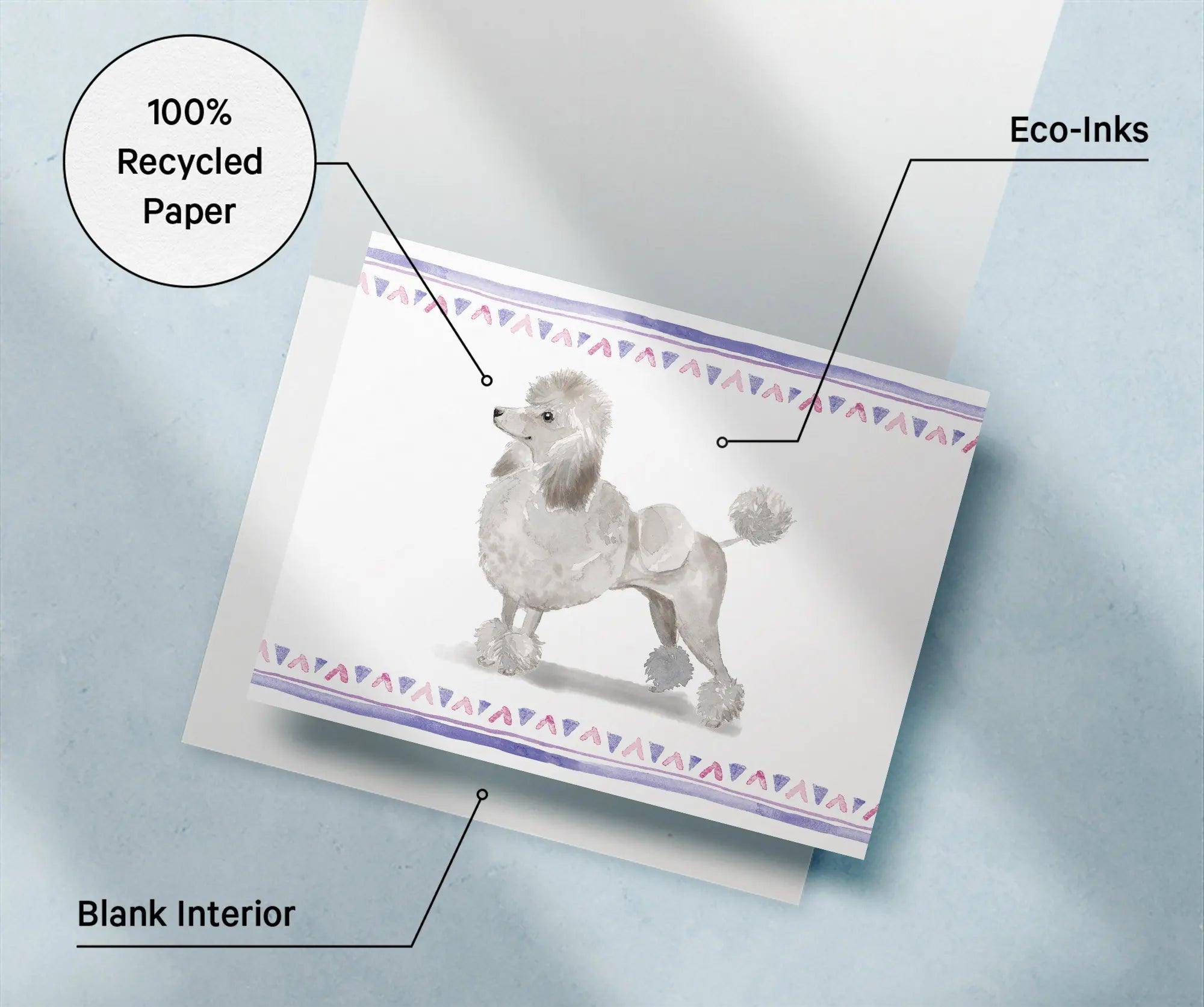 Standard Poodle Dog - Physical - Twigs Paper