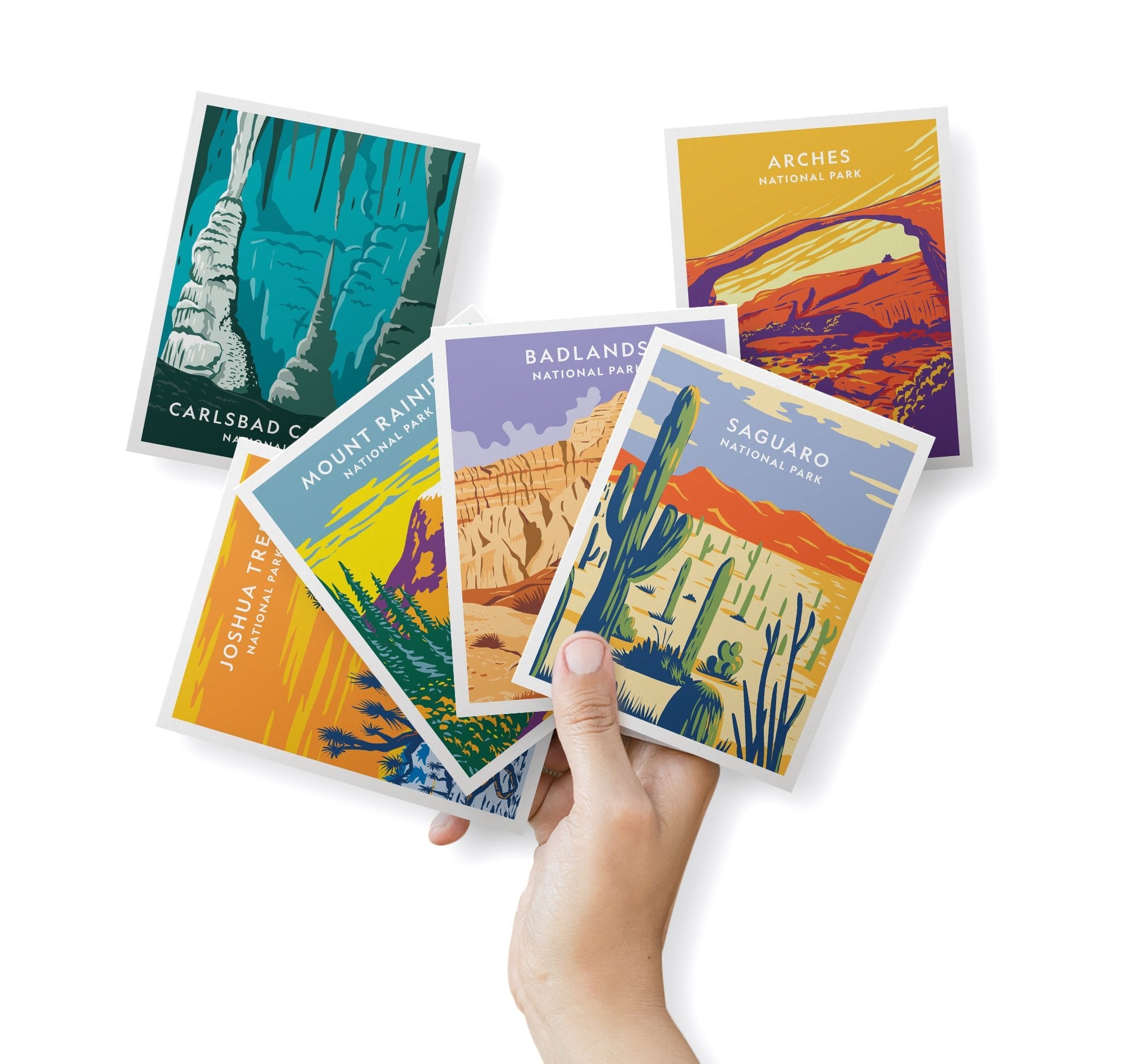 American Wilderness National Park Cards with Envelopes - Set of 12