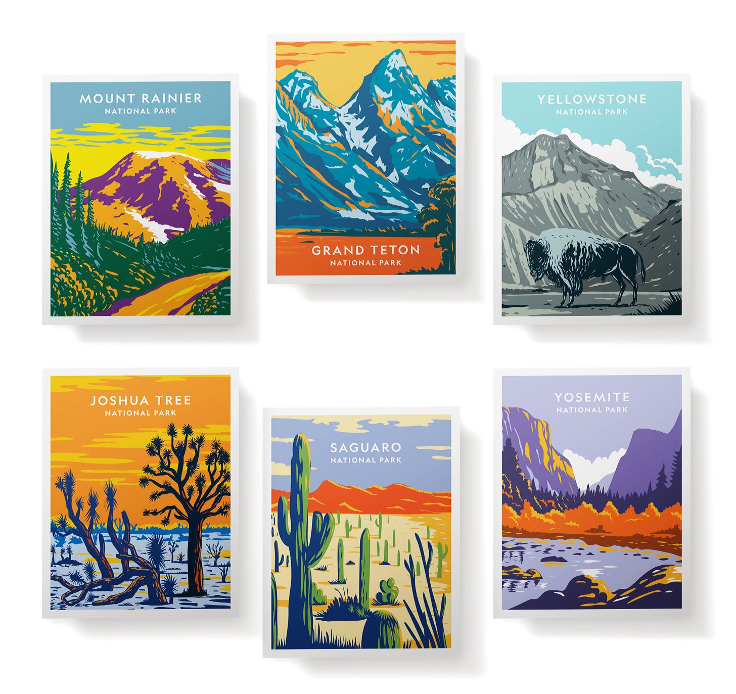 American Wilderness National Park Cards with Envelopes - Set of 12