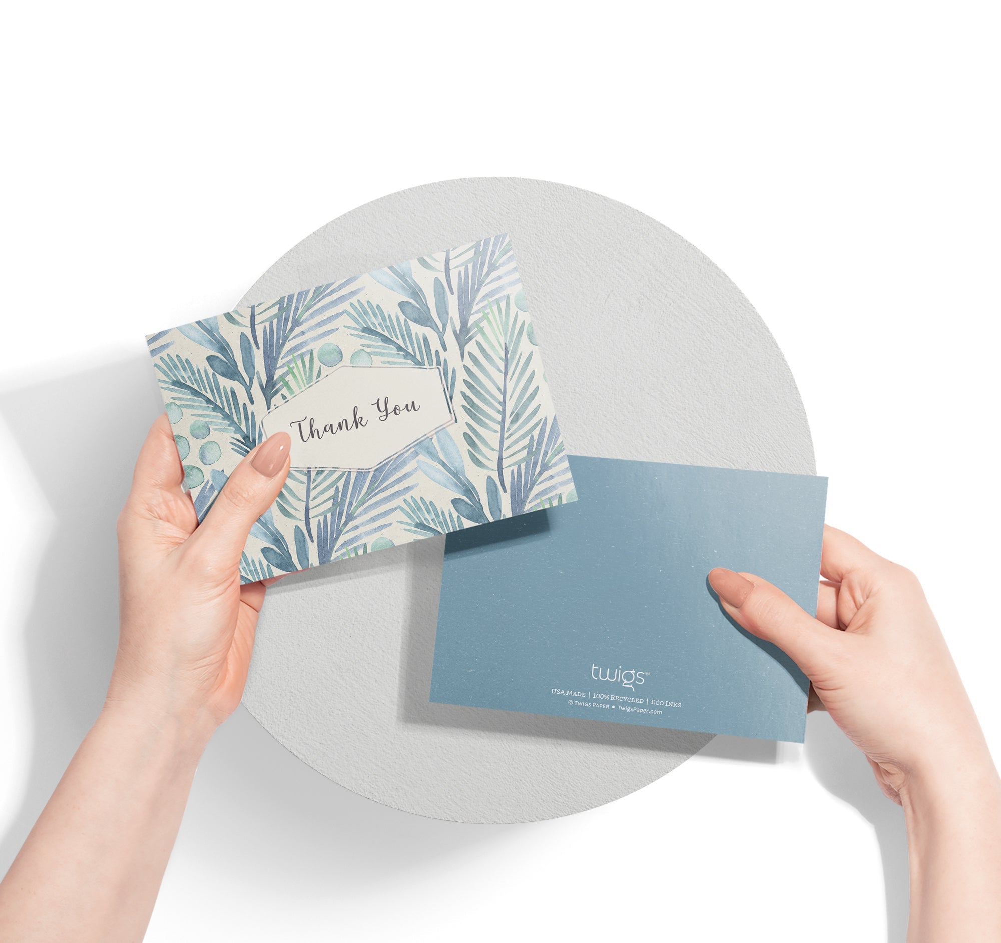 Blossom Bliss Watercolor Flower Thank You Cards with Envelopes - Set of 12