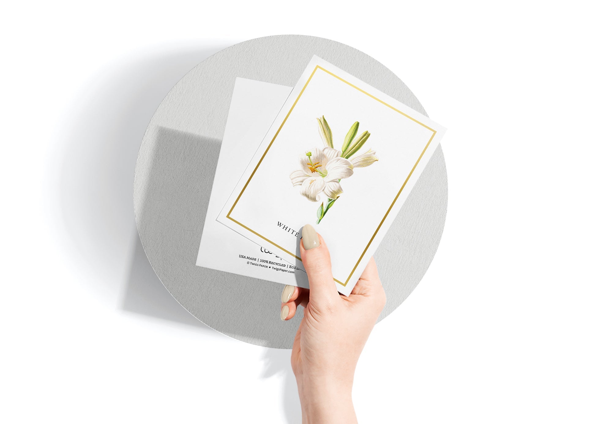Botanical Beauty Garden Flower Greeting Cards with Envelopes - Set of 12