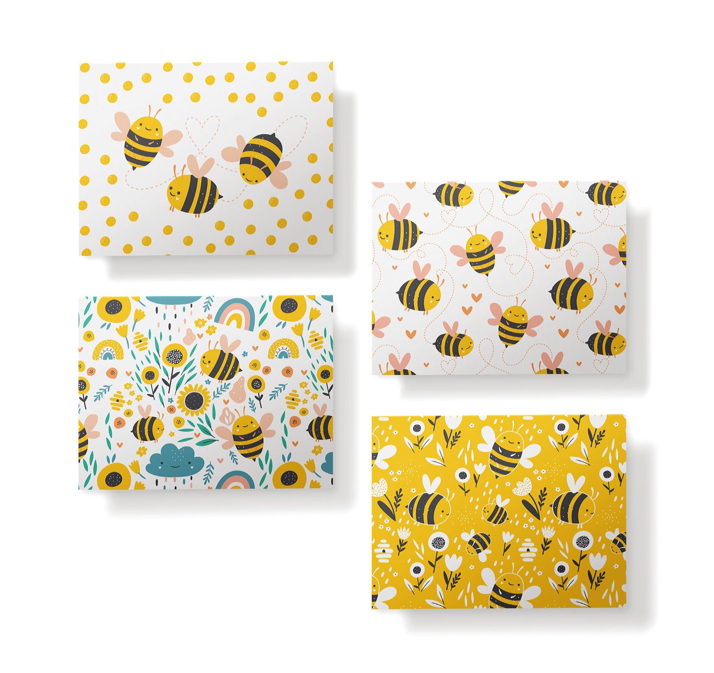 Bumble of Joy Bee Greeting Cards with Envelopes - Set of 12