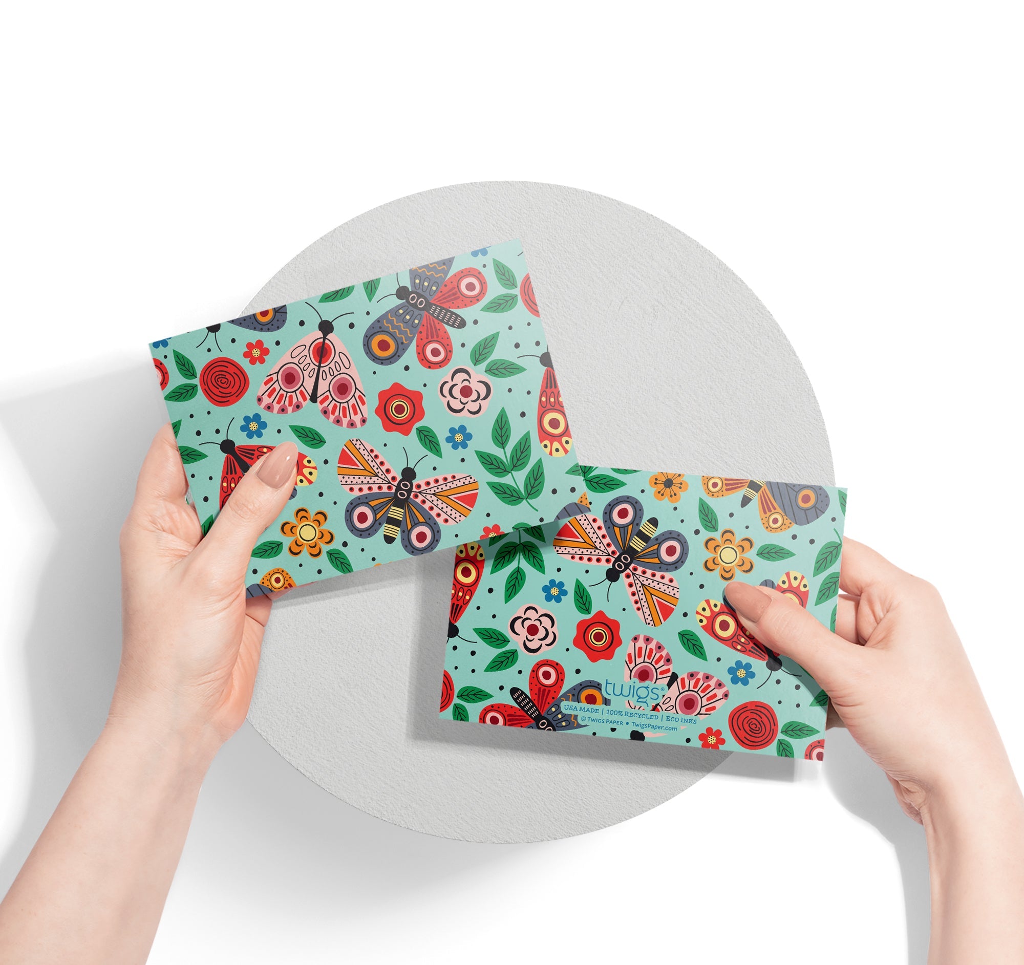 Butterfly Garden Thank You Cards with Envelopes - Set of 12