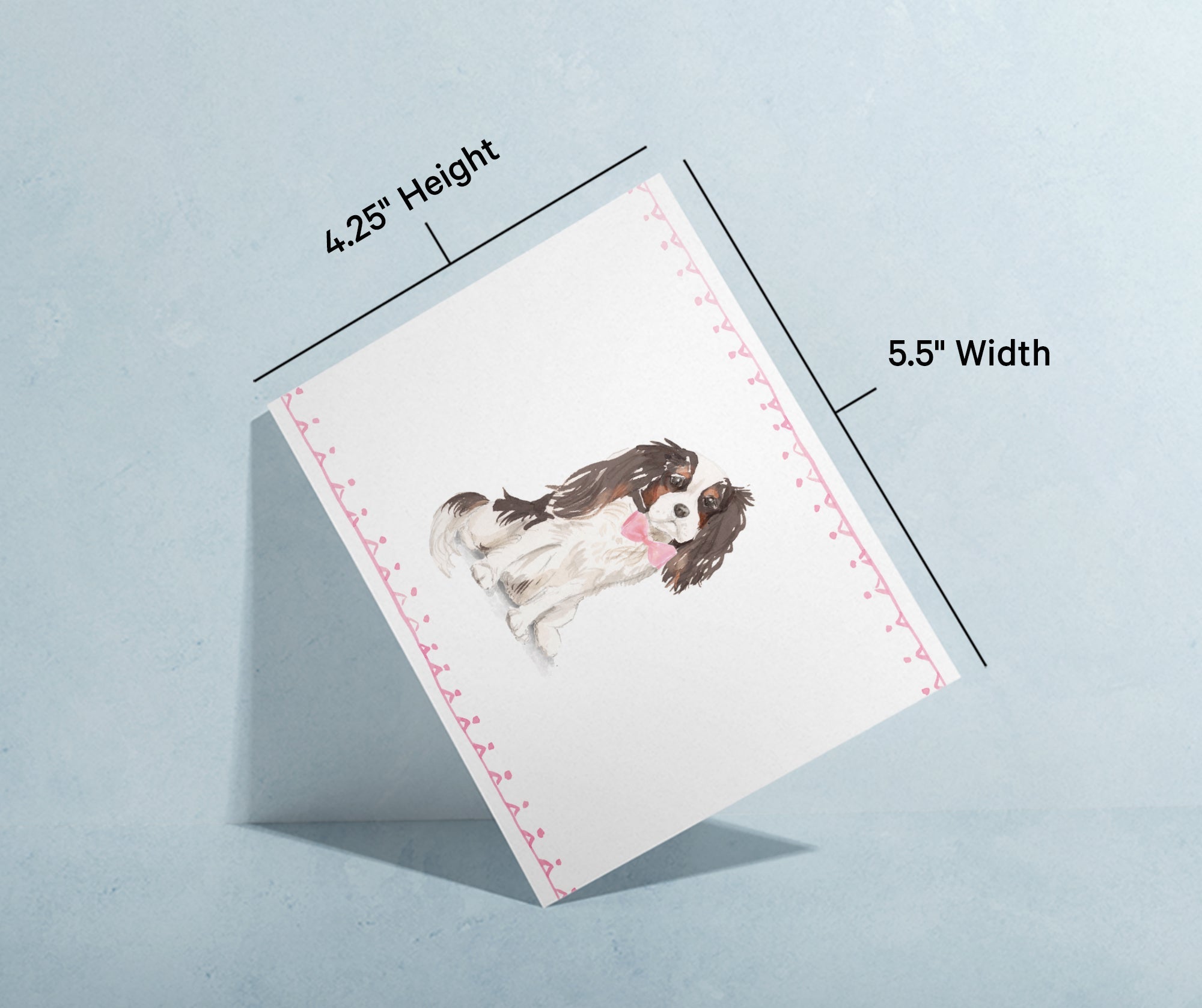 Cavalier King Charles Spaniel Greeting Cards with Envelopes - Set of 12