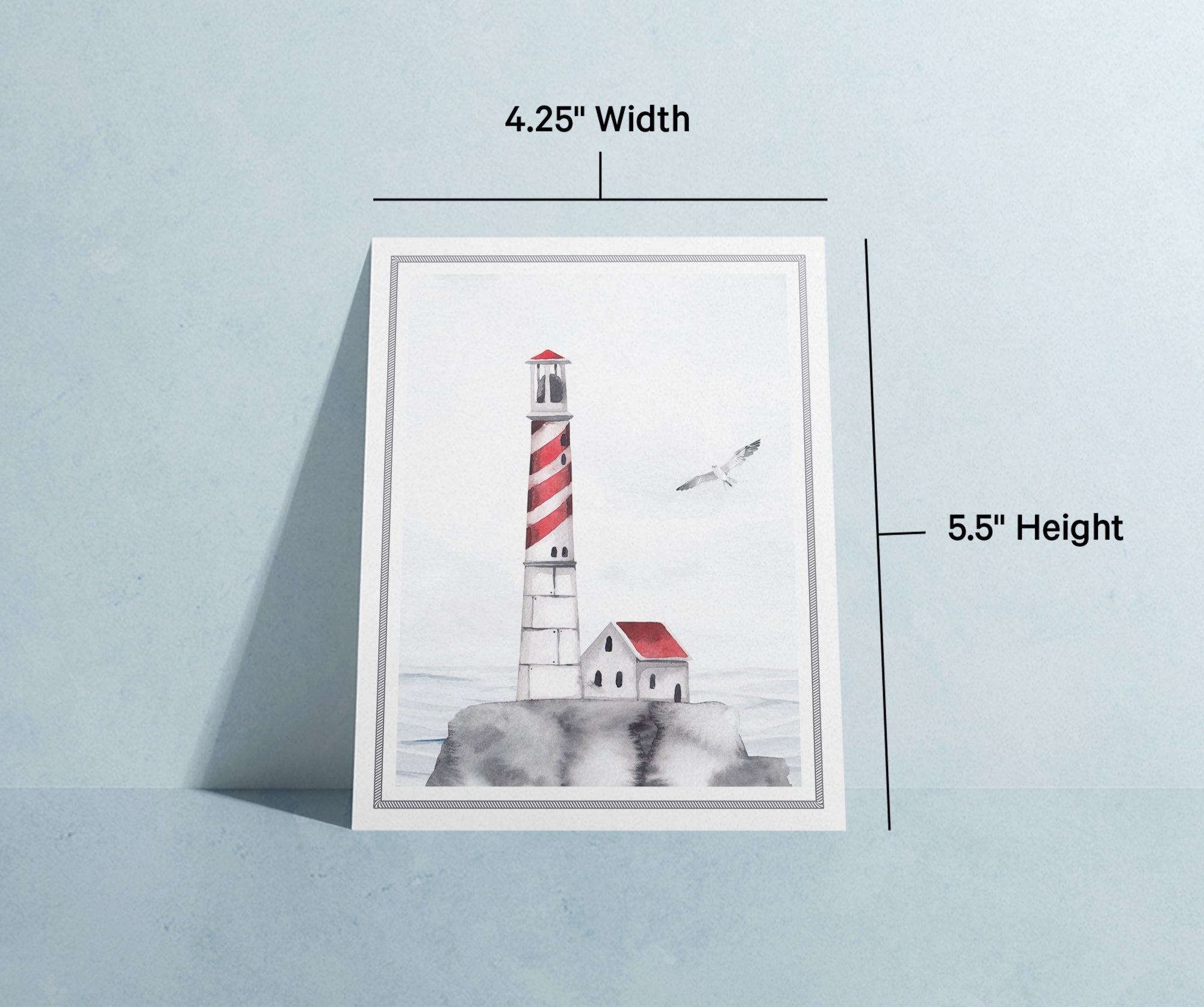 Guiding Lights Lighthouse Sympathy Cards with Envelopes - Set of 12