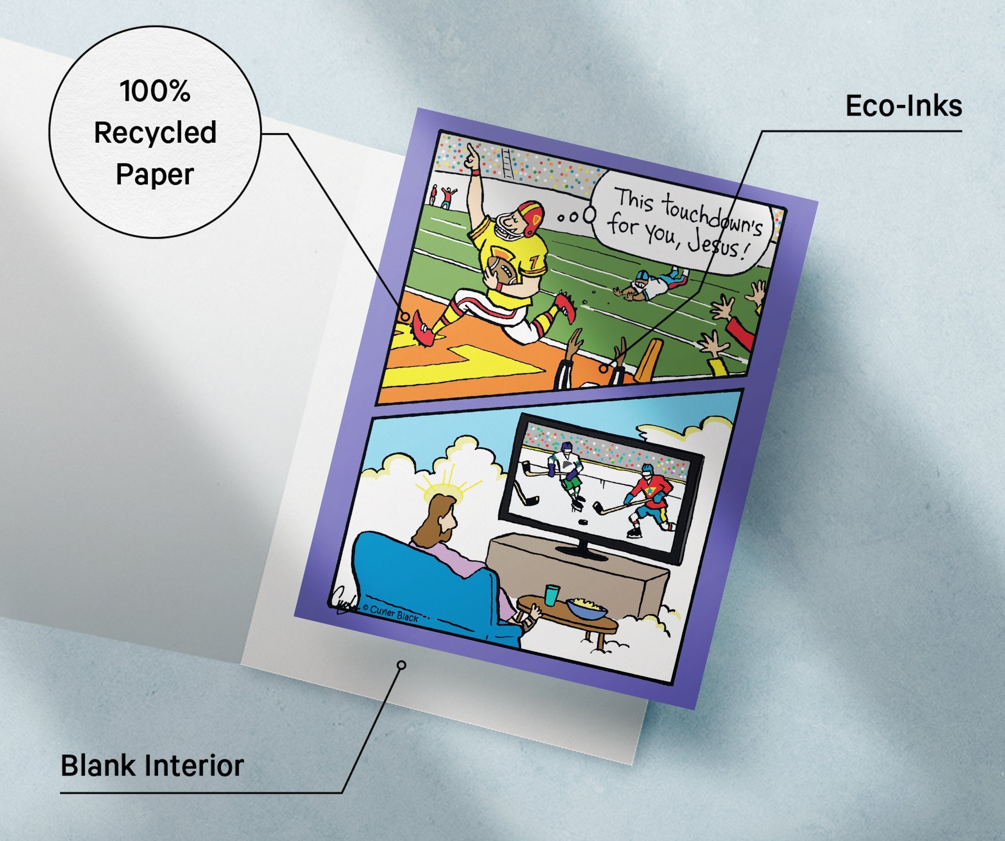 Inherit The Mirth Funny Christmas Cards with Envelopes - Set of 12