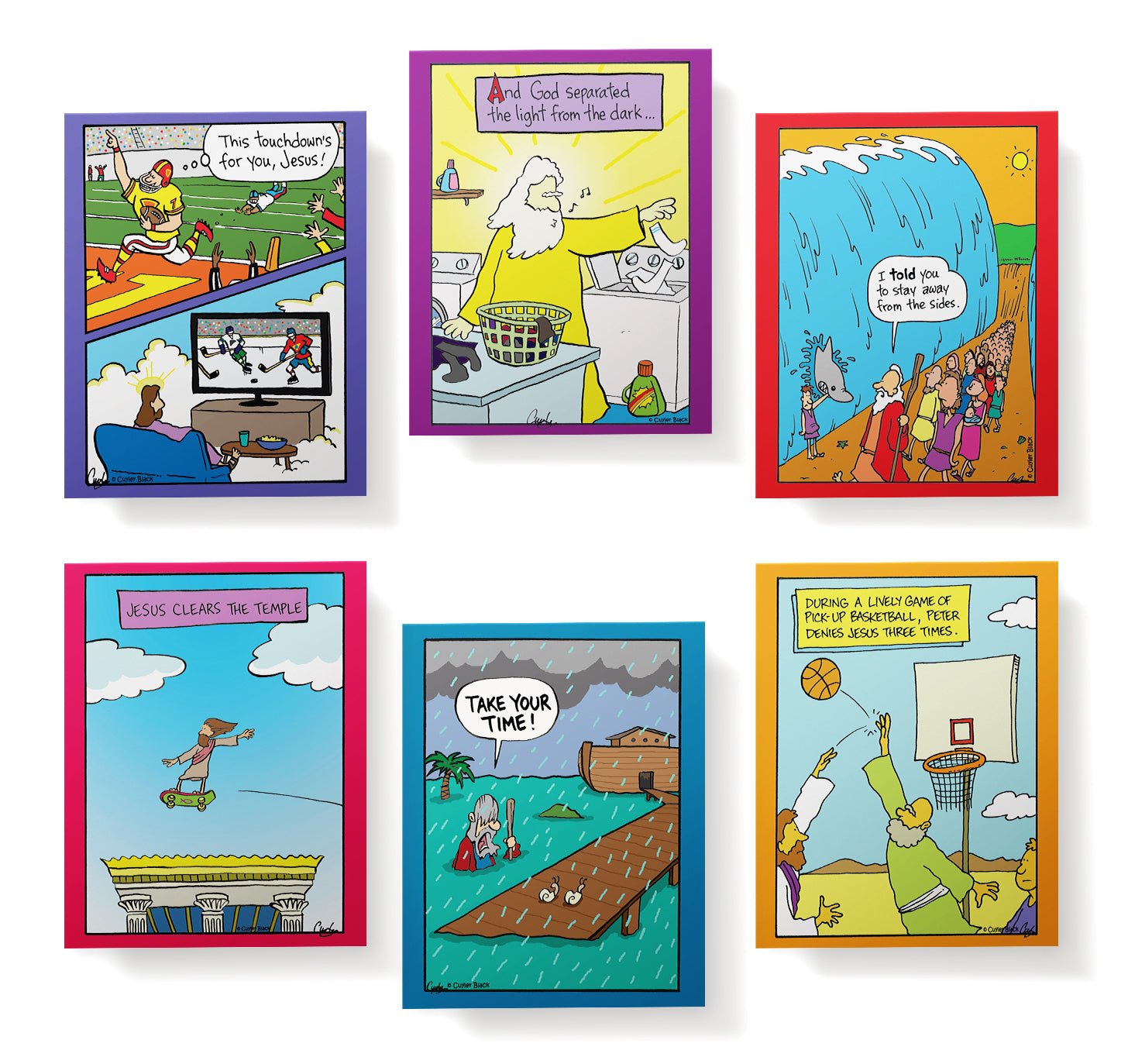 Inherit The Mirth Funny Christmas Cards with Envelopes - Set of 12