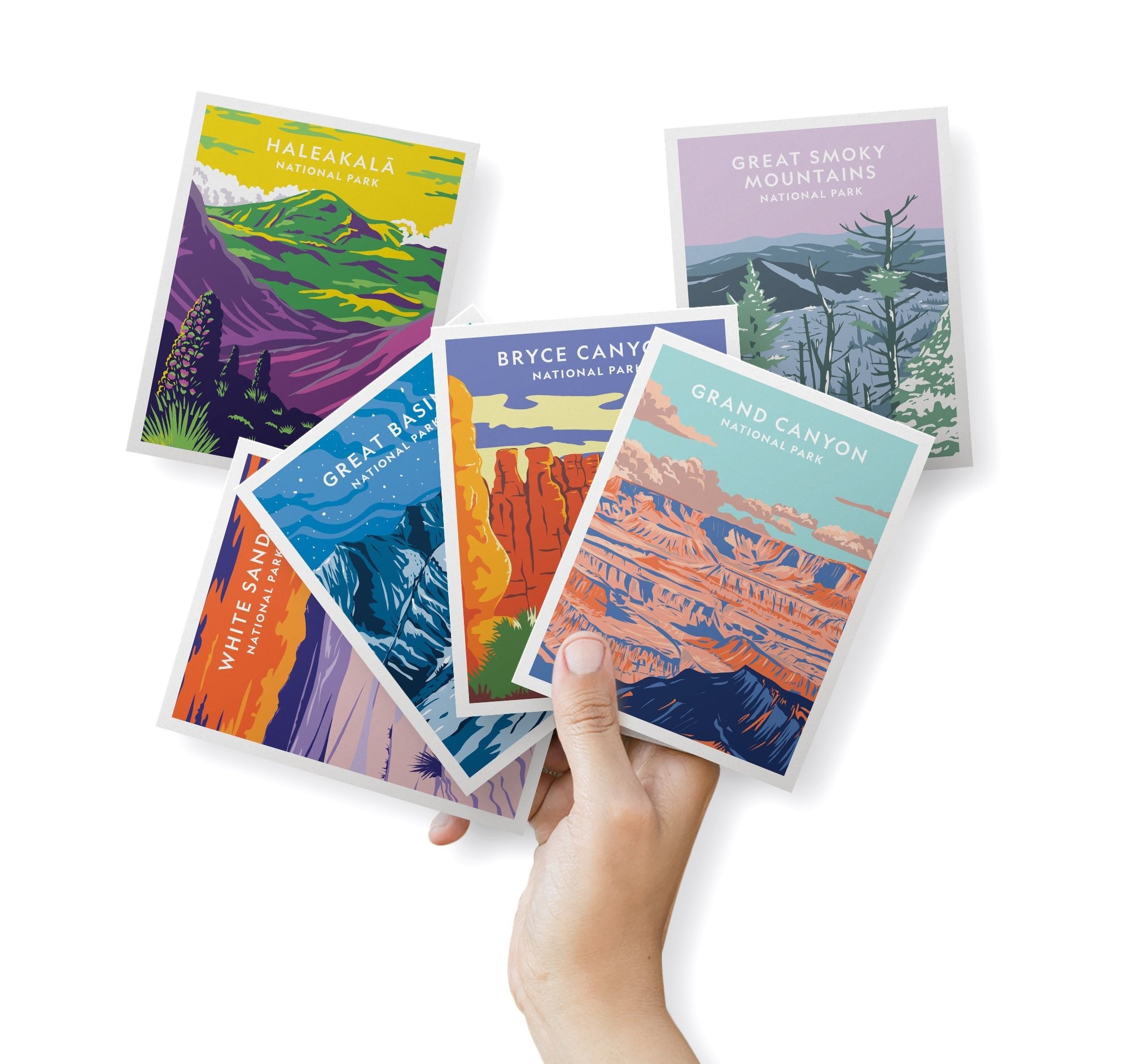 Majestic Landscapes National Park Cards with Envelopes - Set of 12