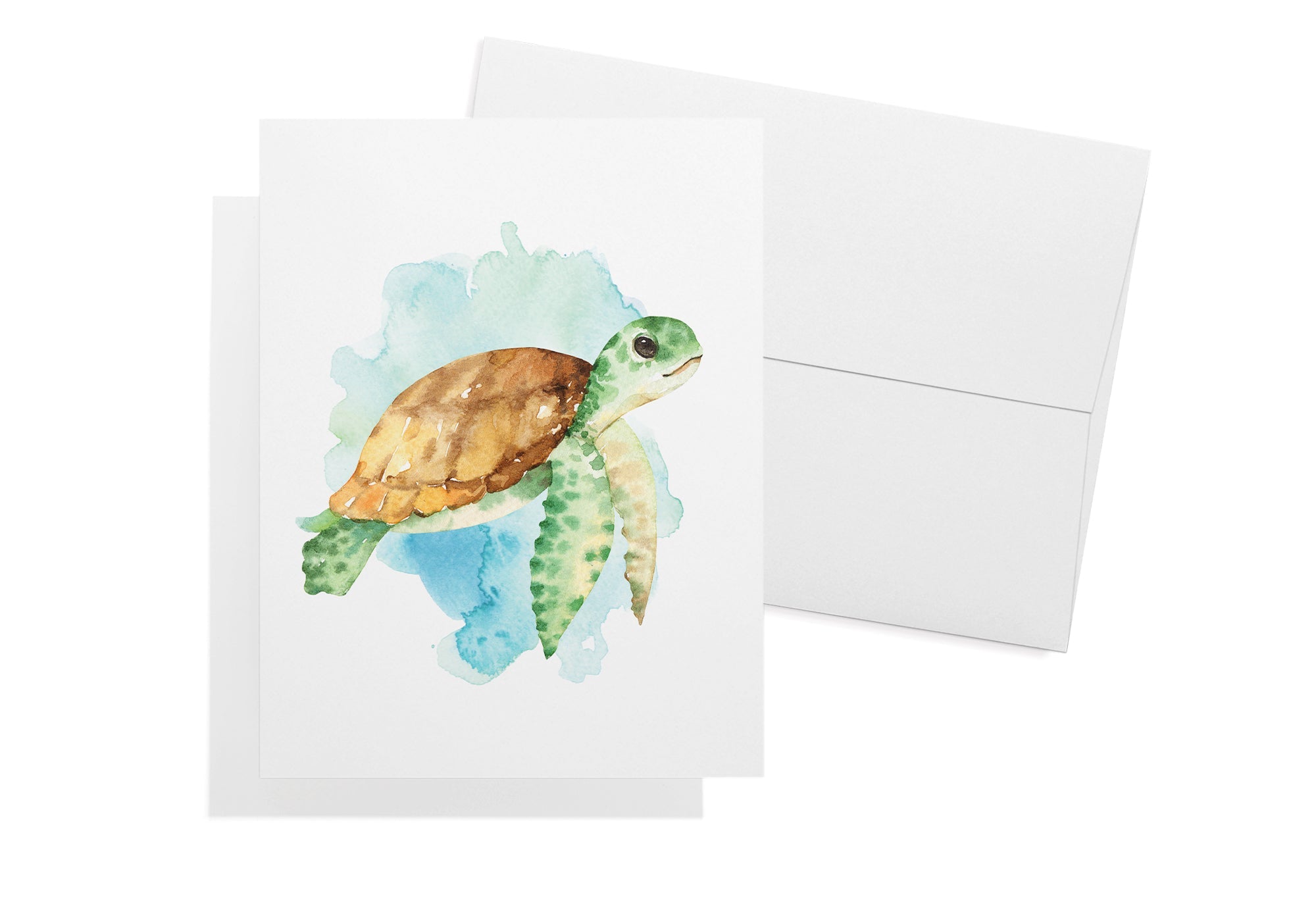 Marine Wonders Ocean Animal Greeting Cards with Envelopes - Set of 12