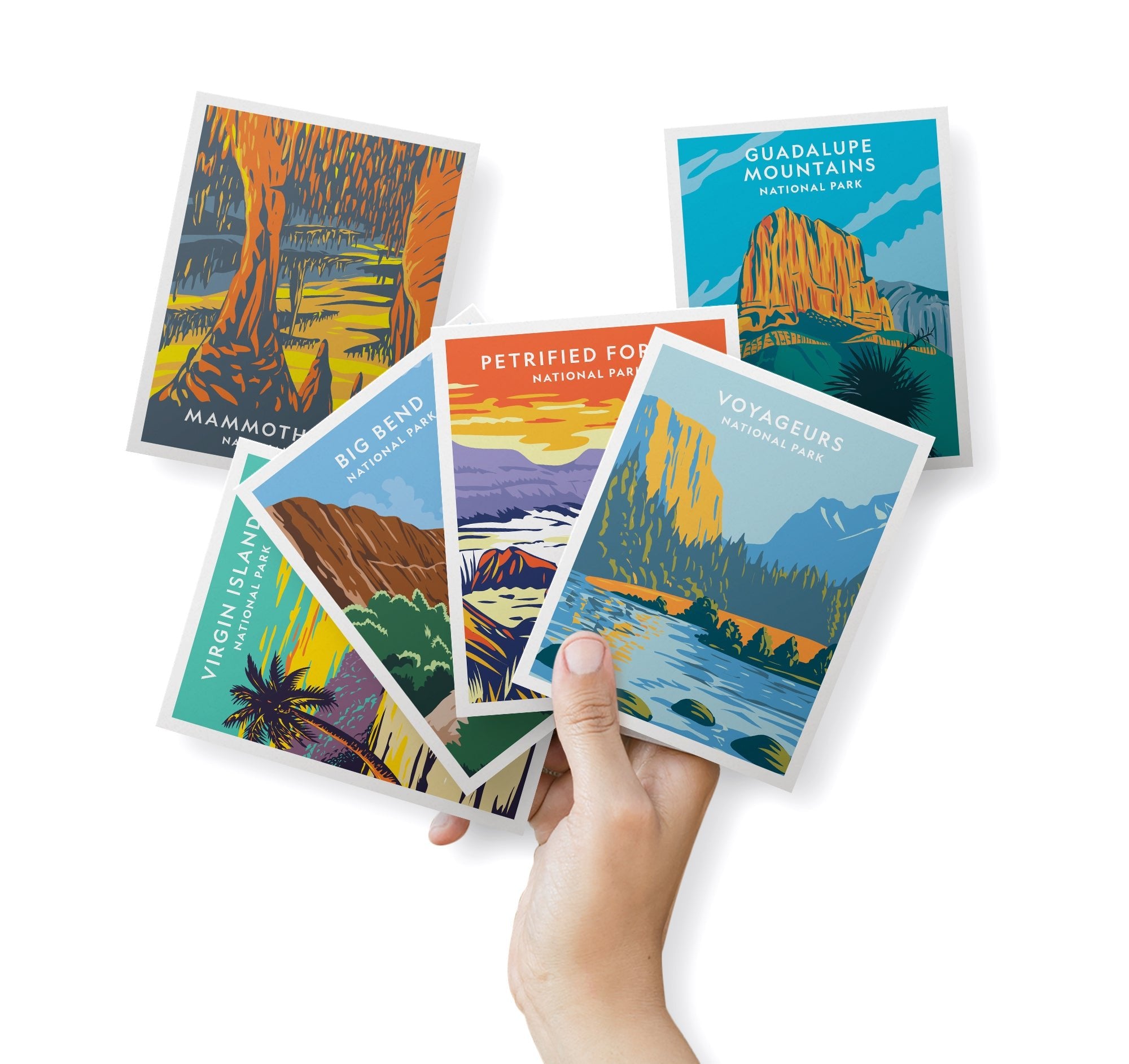 Natural Wonders National Park Cards with Envelopes - Set of 12