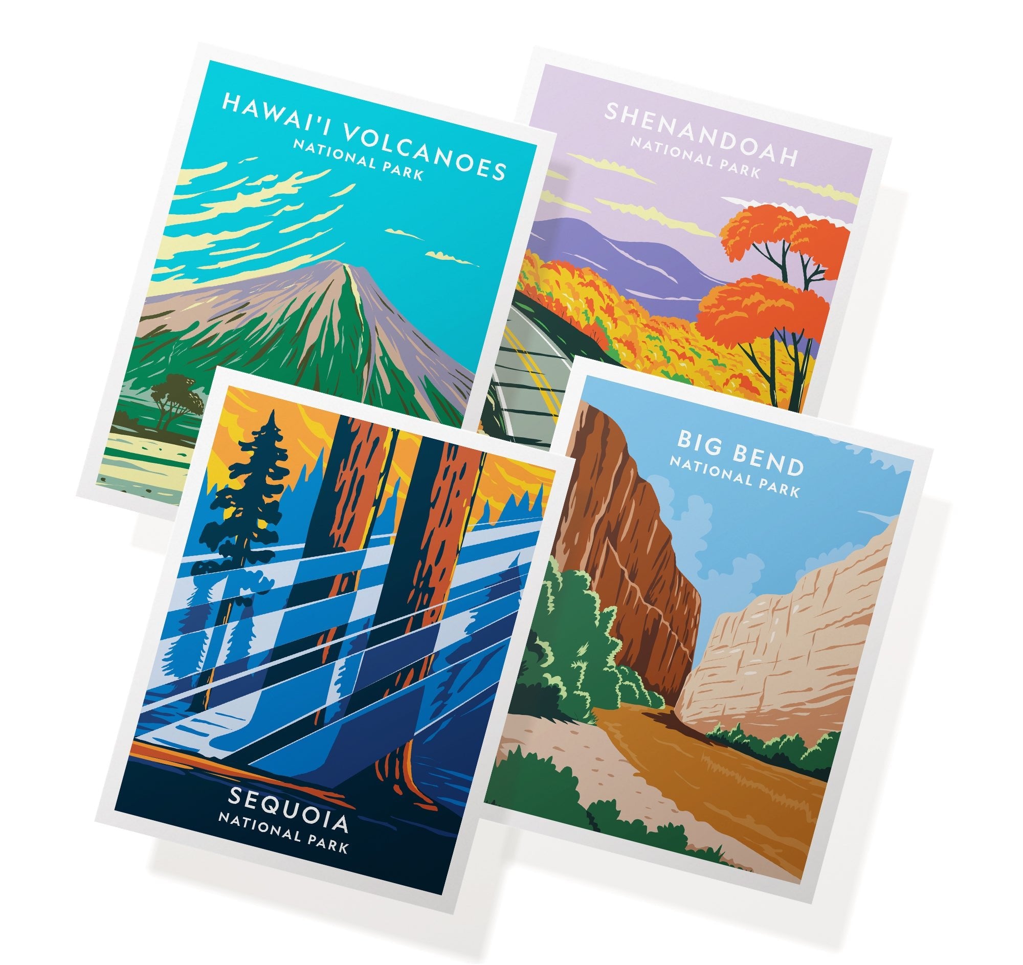Natural Wonders National Park Cards with Envelopes - Set of 12