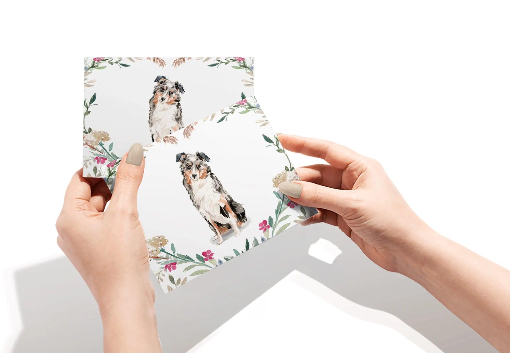 Australian Shepherd - Twigs Paper