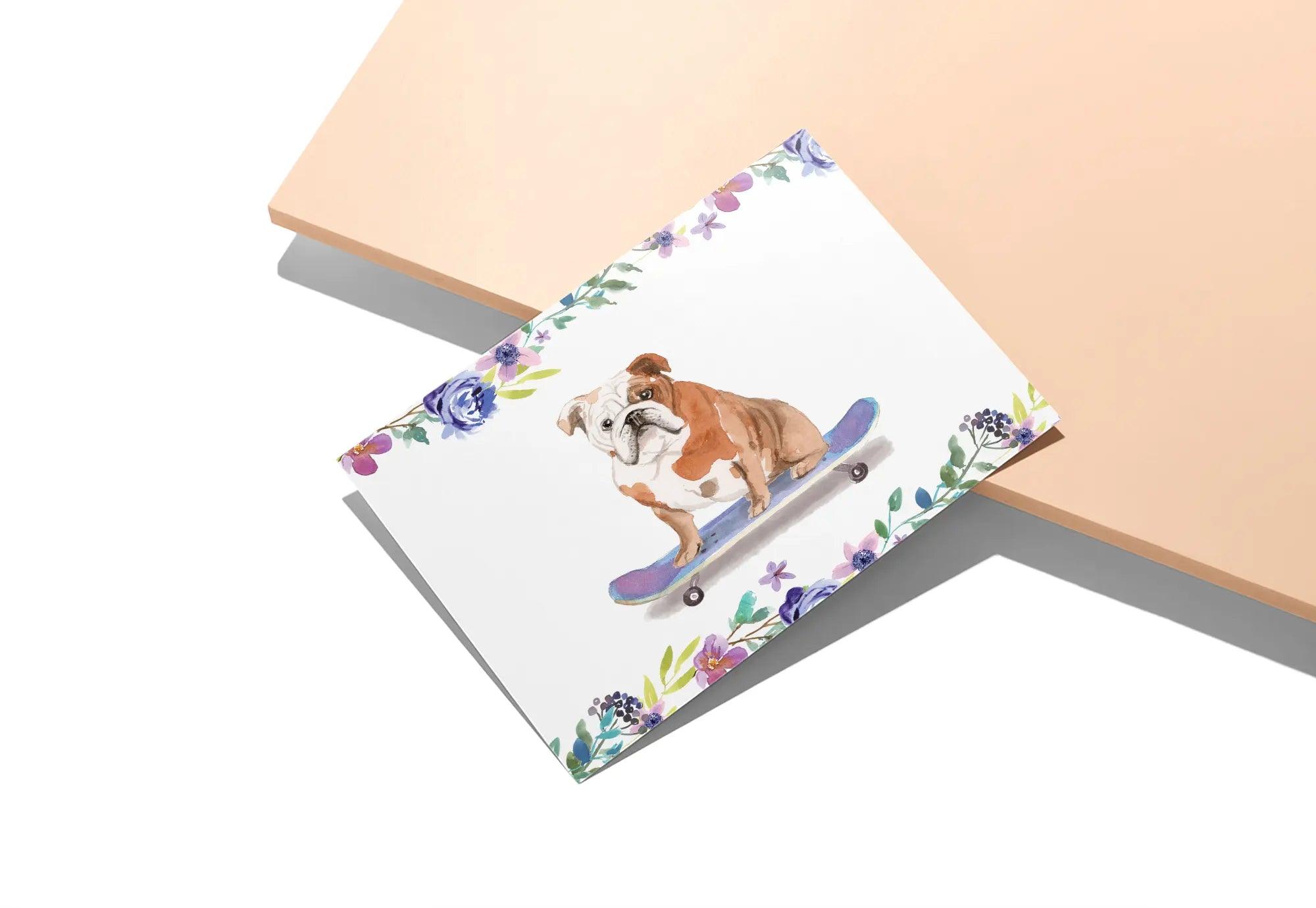 English Bulldog - Twigs Paper