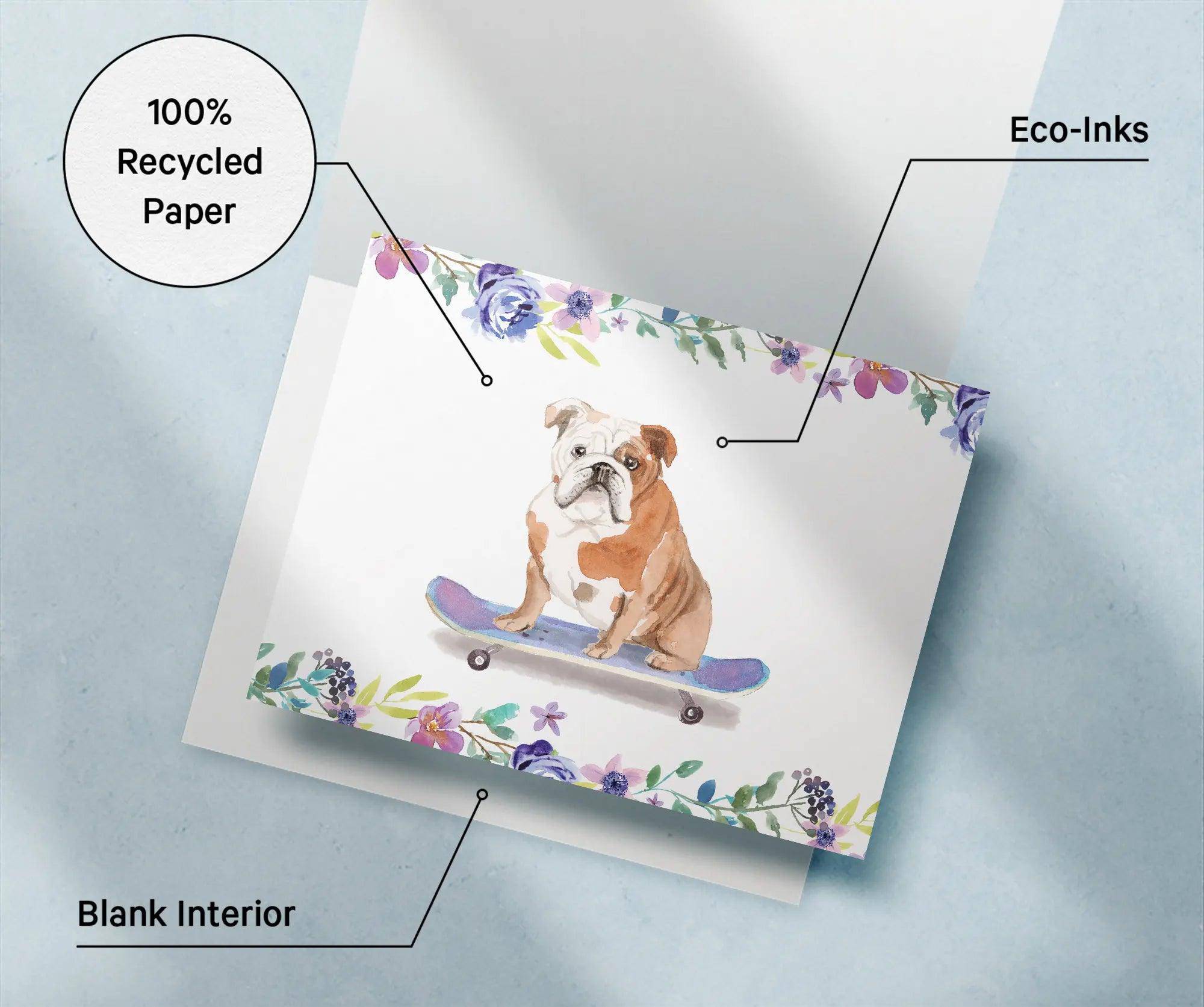 English Bulldog - Twigs Paper