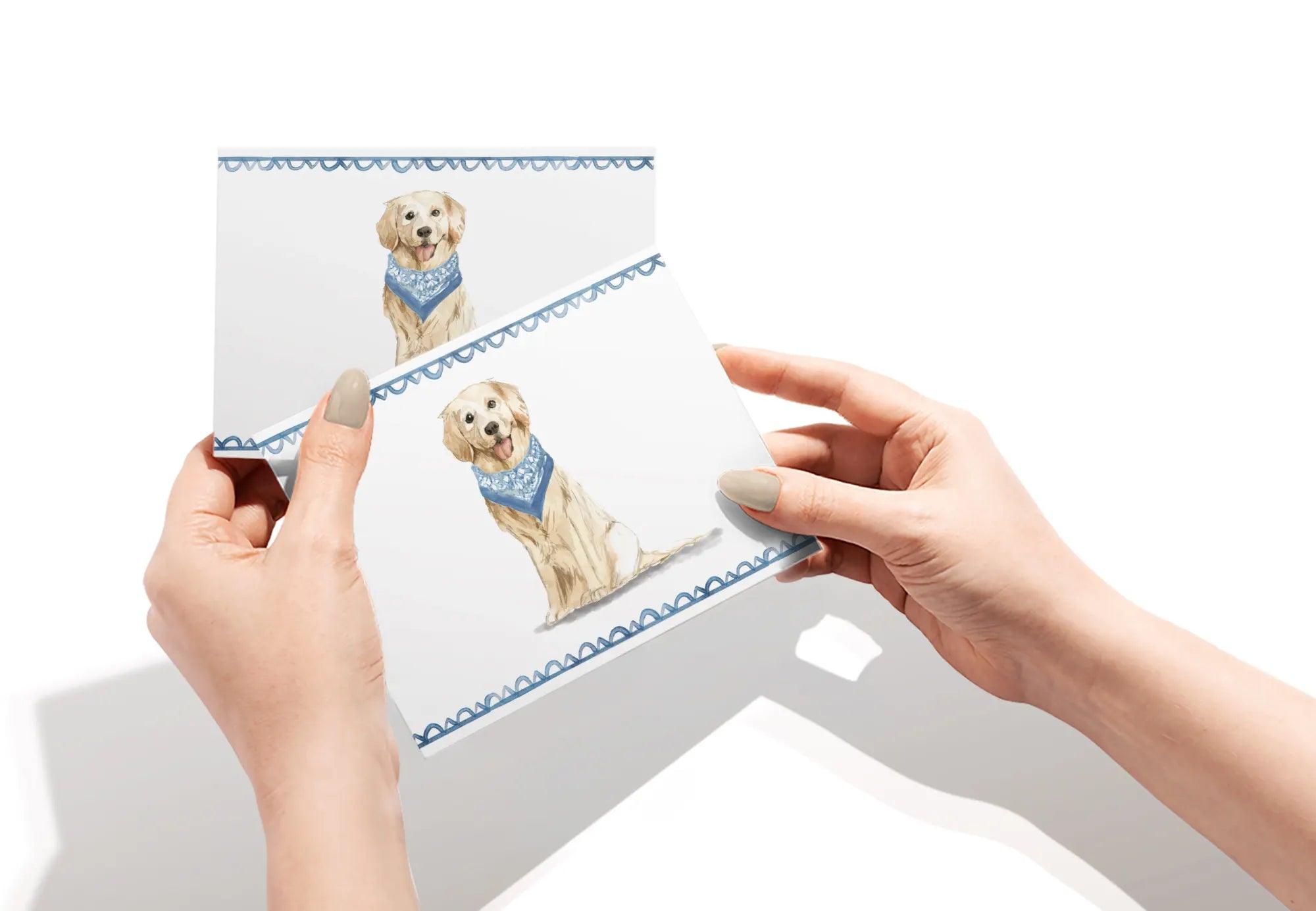 Golden Retreiver Dog - Physical - Twigs Paper