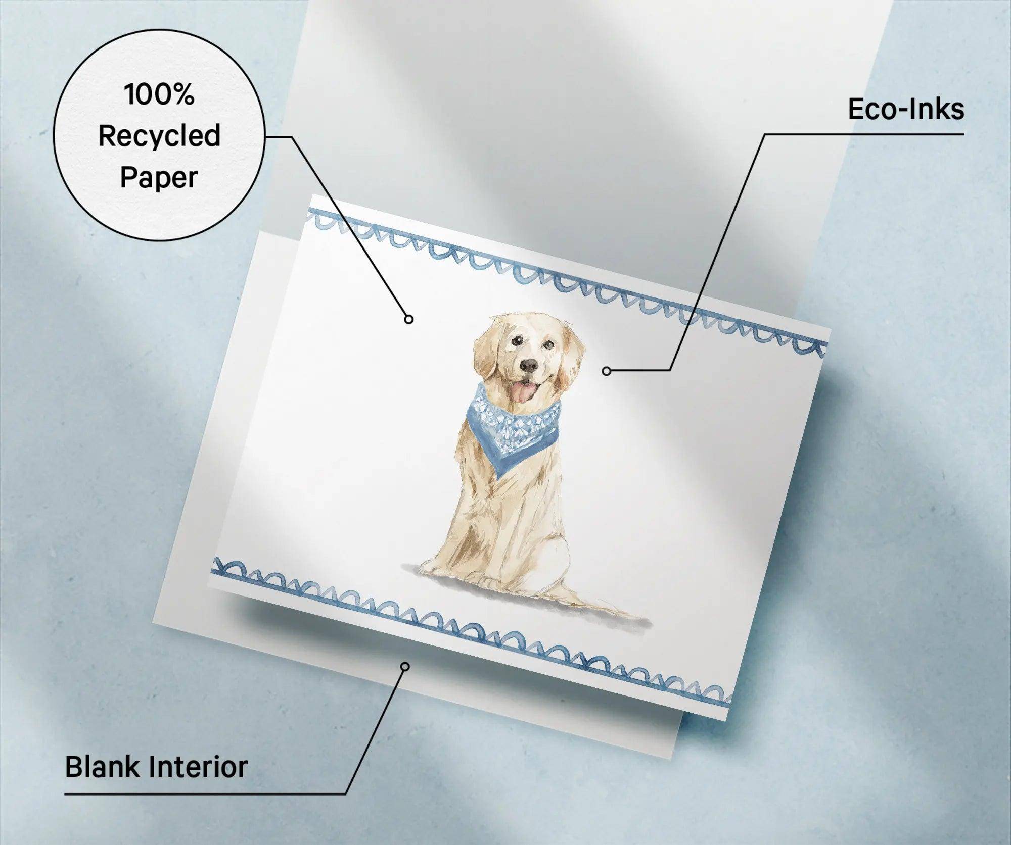 Golden Retreiver Dog - Physical - Twigs Paper