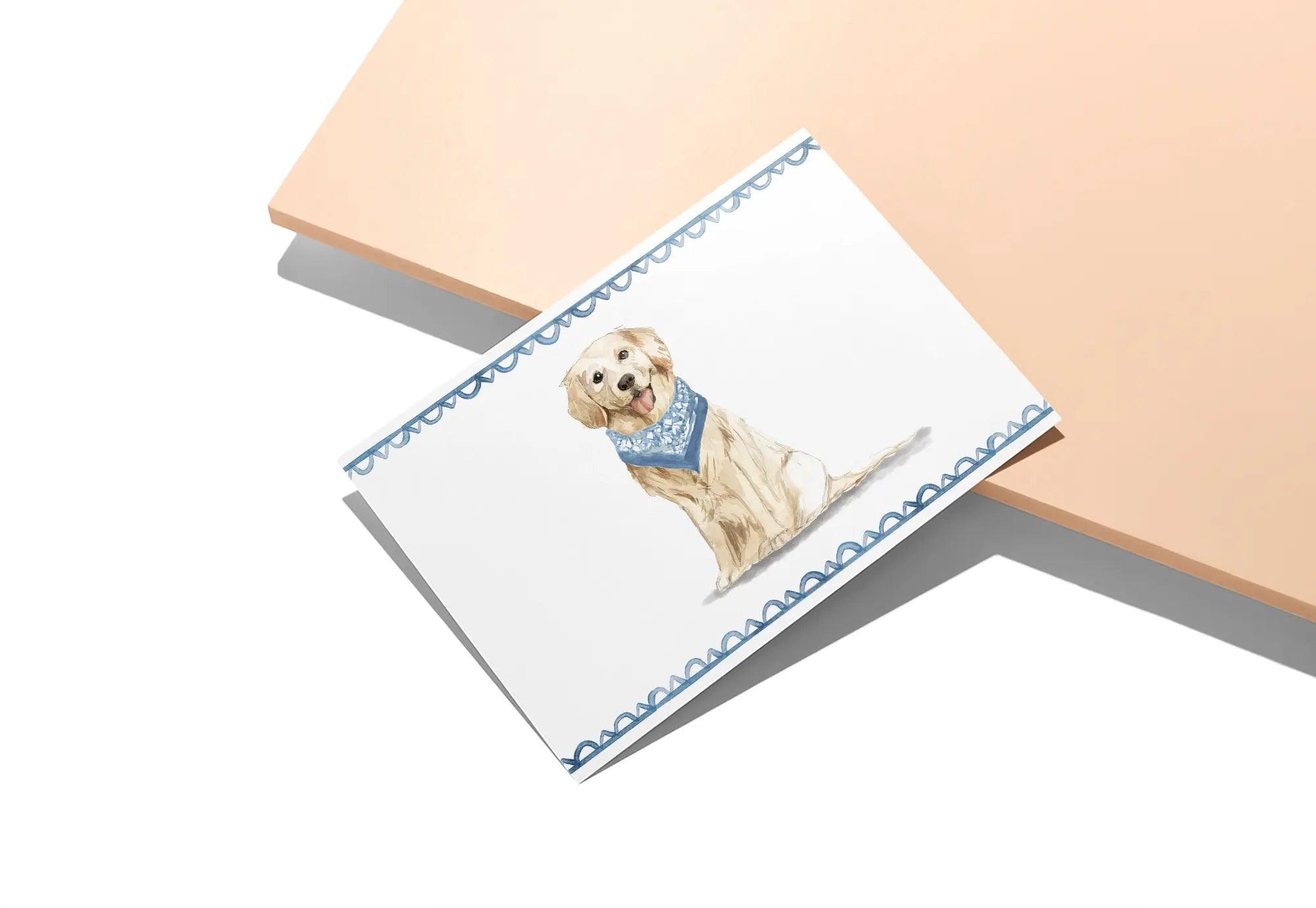 Golden Retreiver Dog - Physical - Twigs Paper