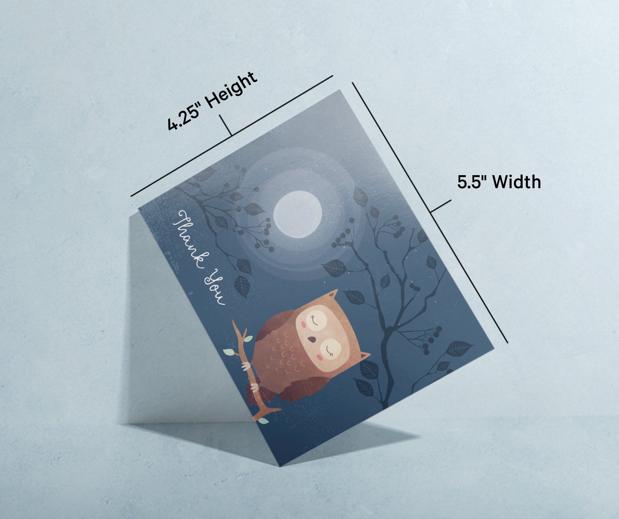 Woodland Critters Animal Greeting Cards with Envelopes - Set of 12